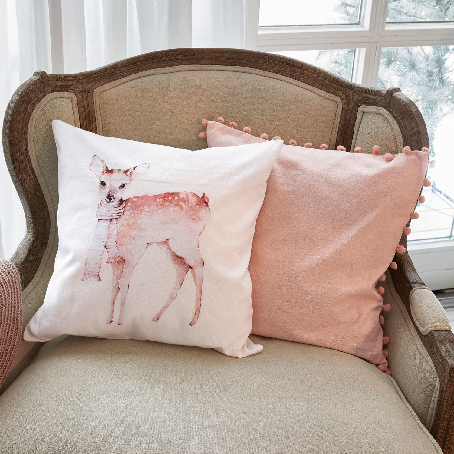 Lot de 2 housses de coussins Dacio