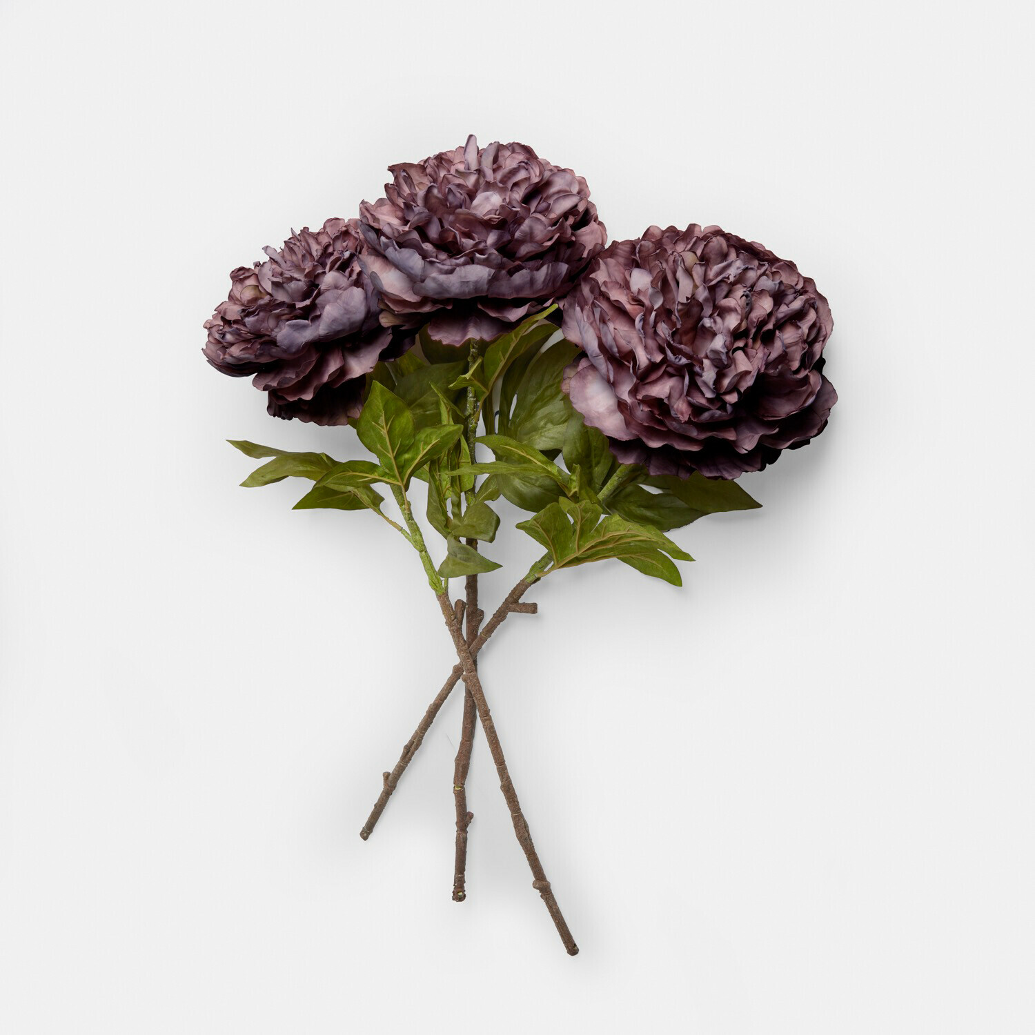 Lot de 3 fleurs de pivoine artificielles Dahlyra