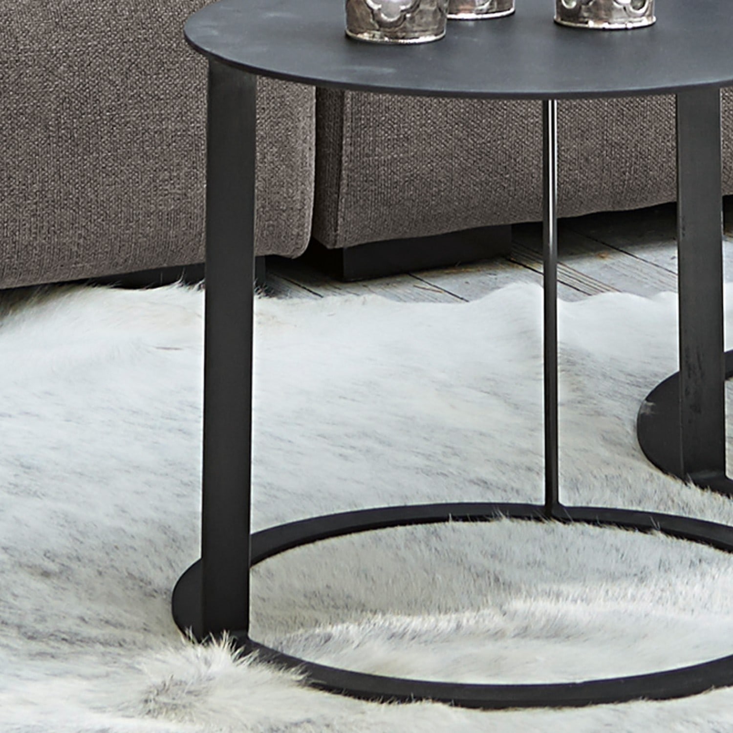 Lot de 2 tables basses Iron