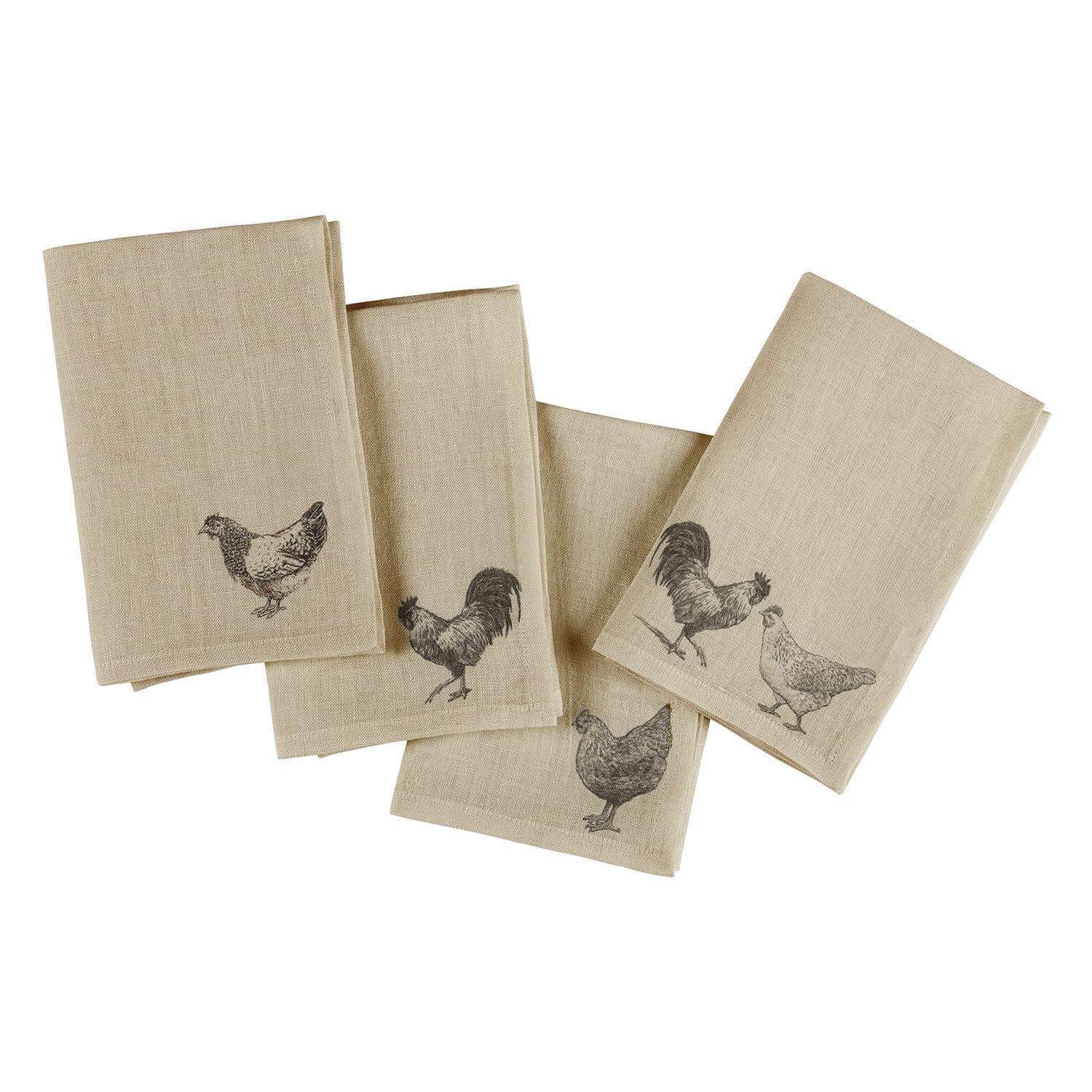 Lot de 4 serviettes Walorine