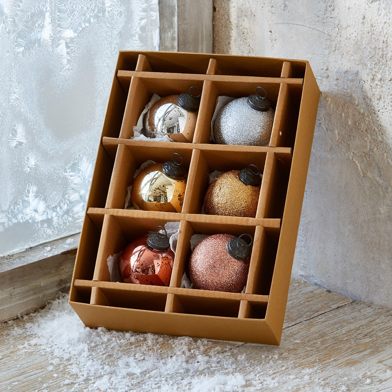 Lot de 6 décorations de Noël Thea