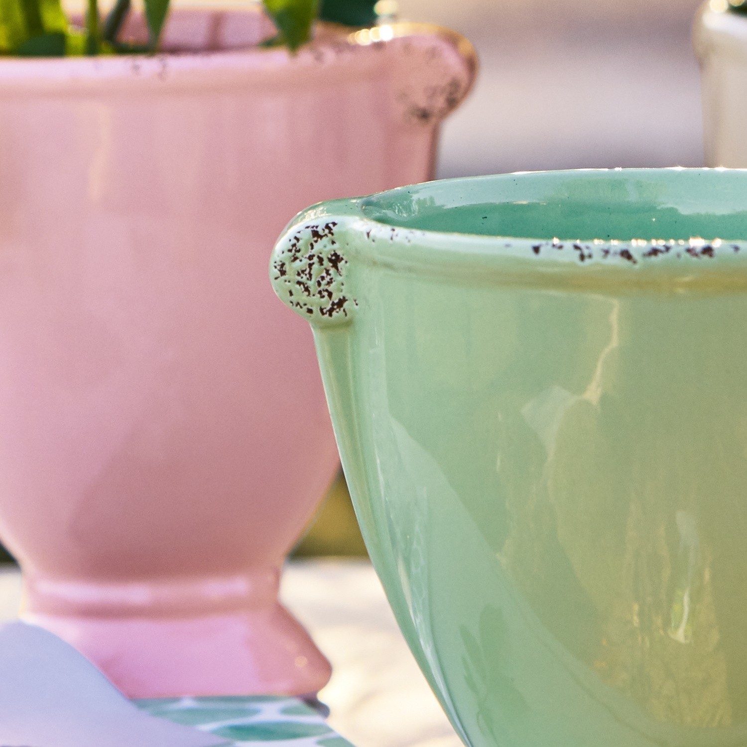 Lot de 3 cache-pots Pastels