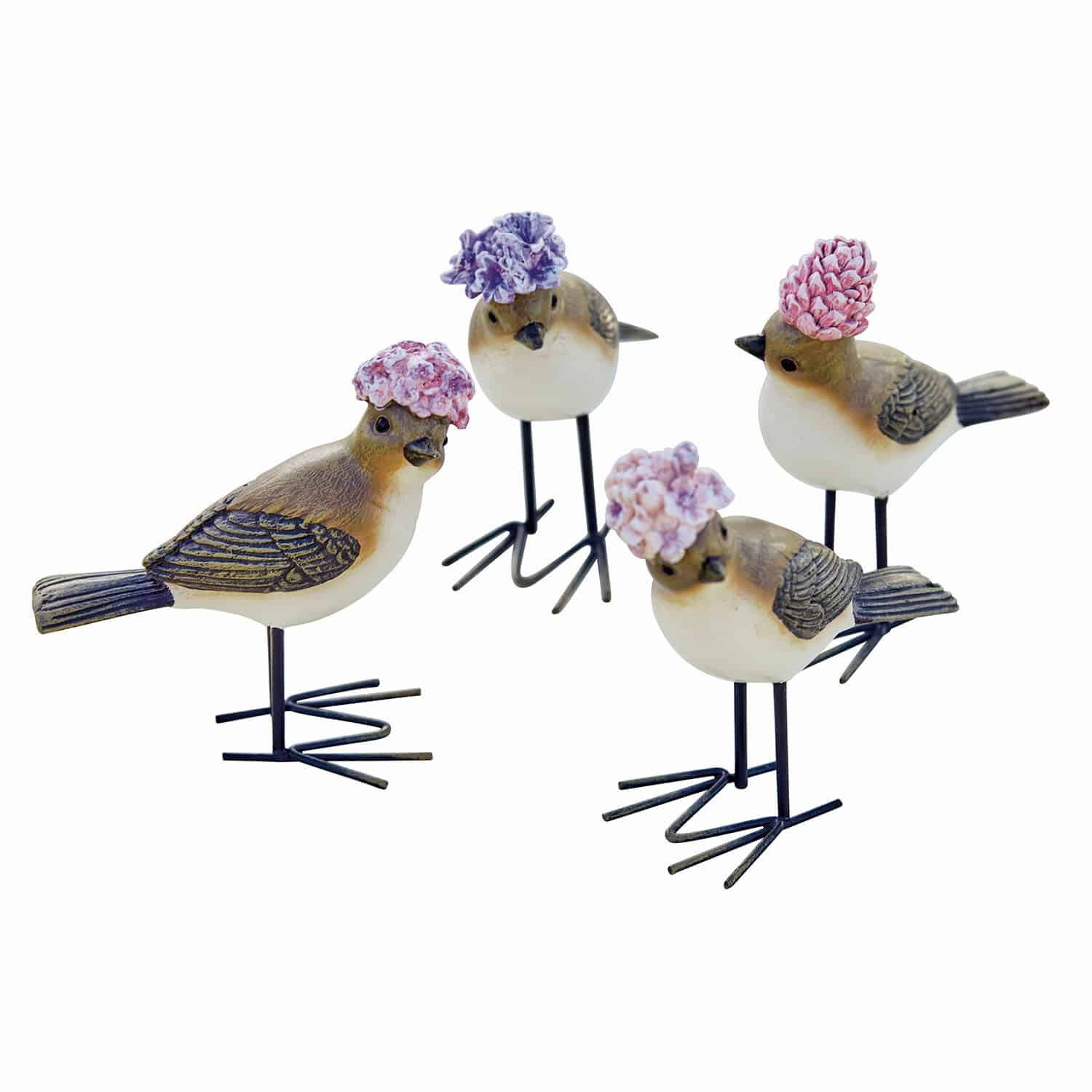 Lot de 4 oiseaux Laval