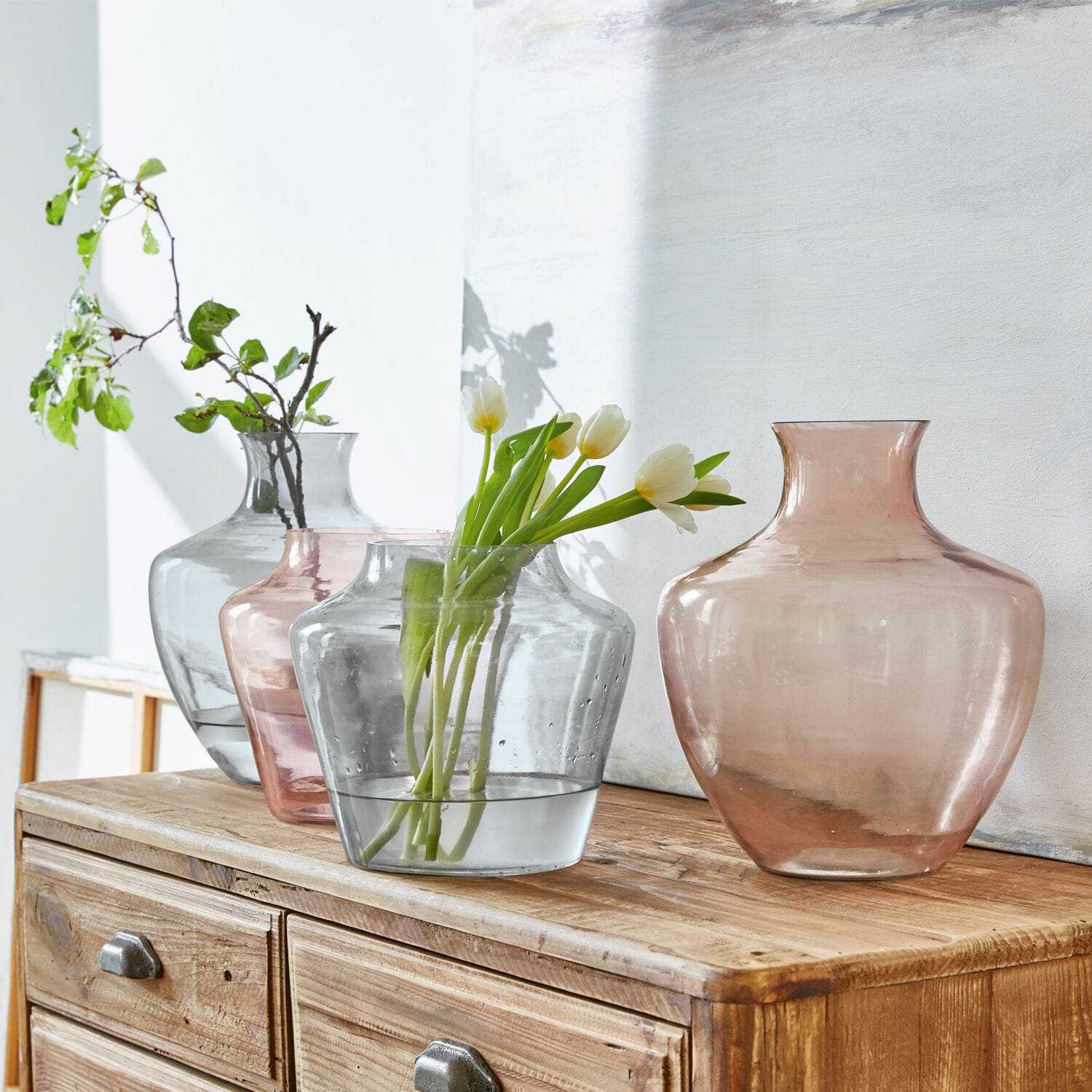 Lot de 4 vases Mosseray