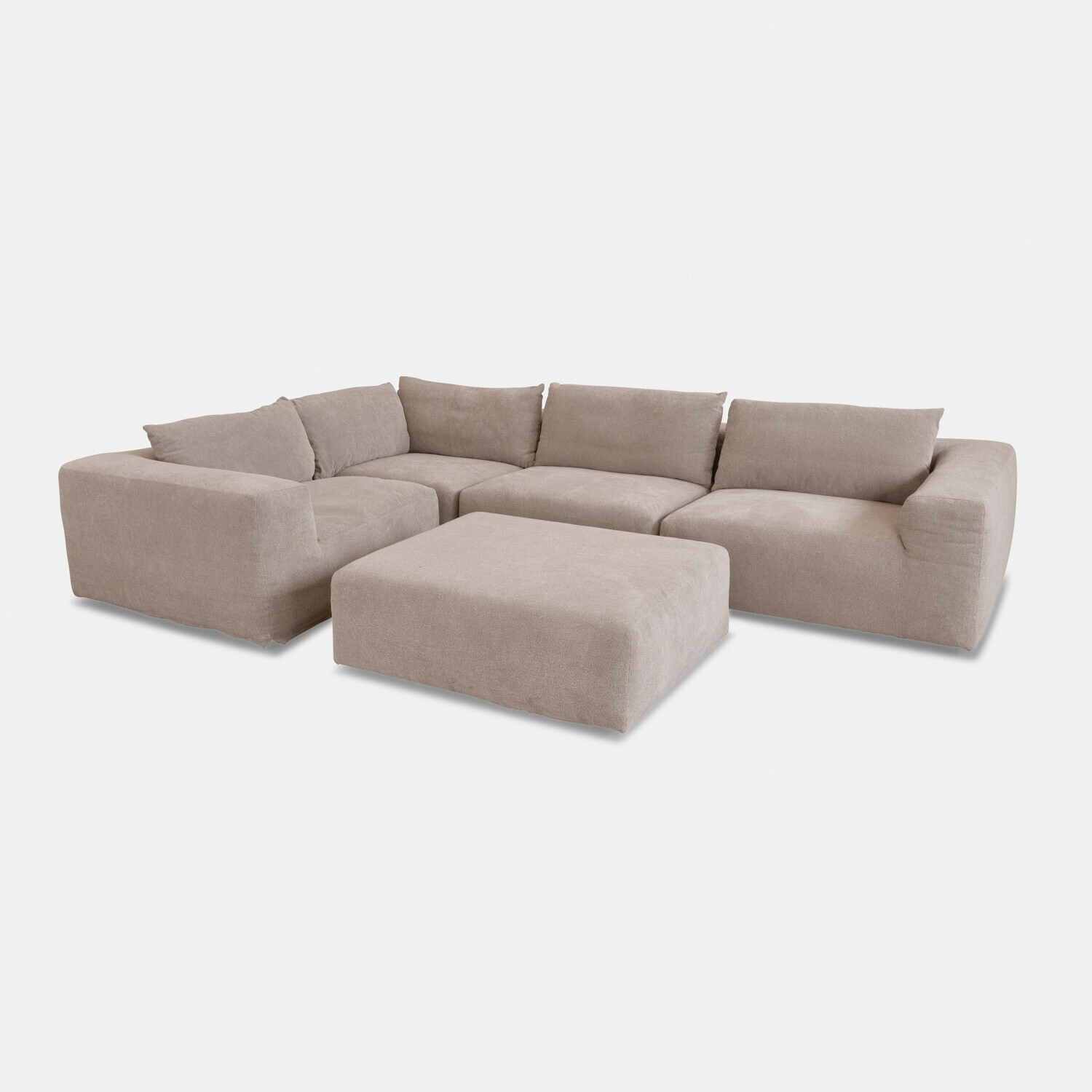 Canapé modulable avec pouf Northcombe