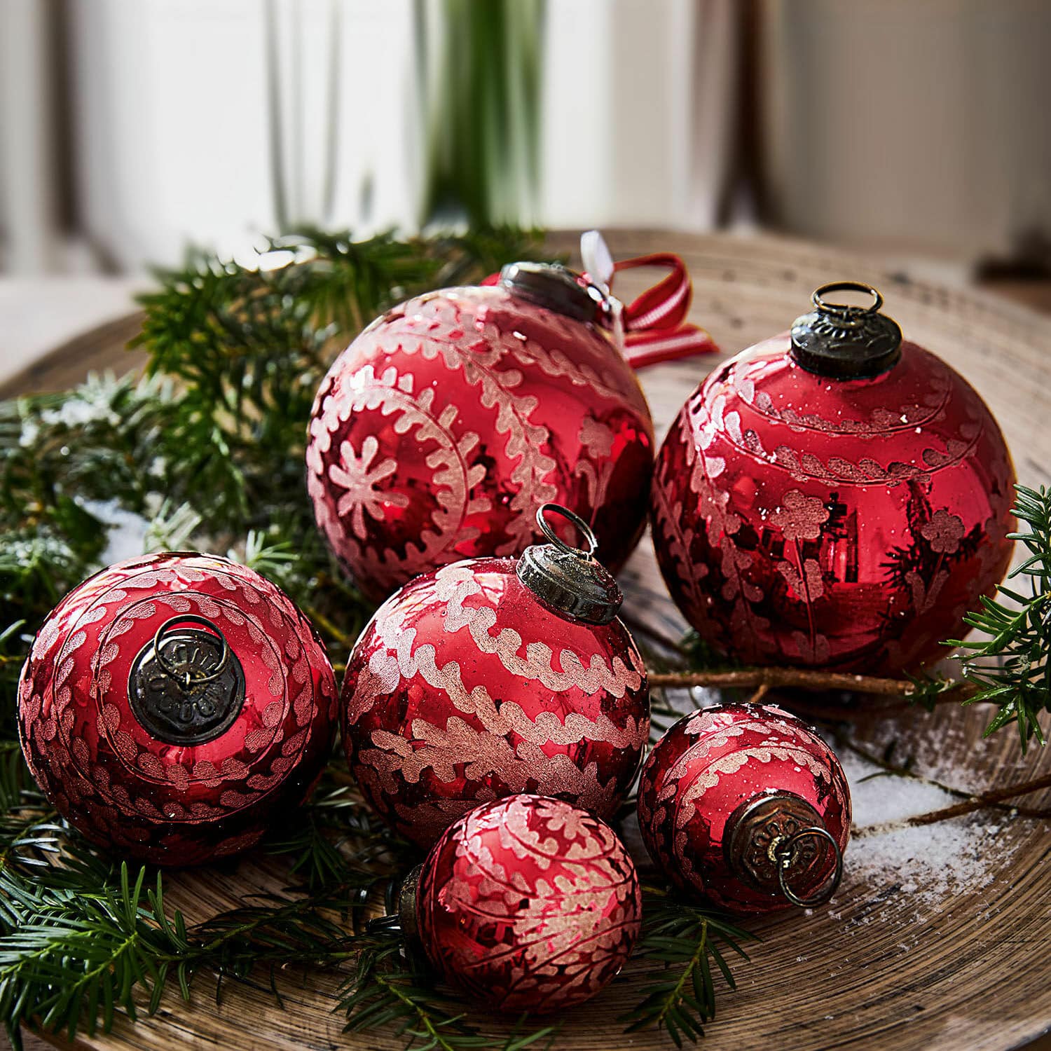 Lot de 6 décorations de Noël Talwyna
