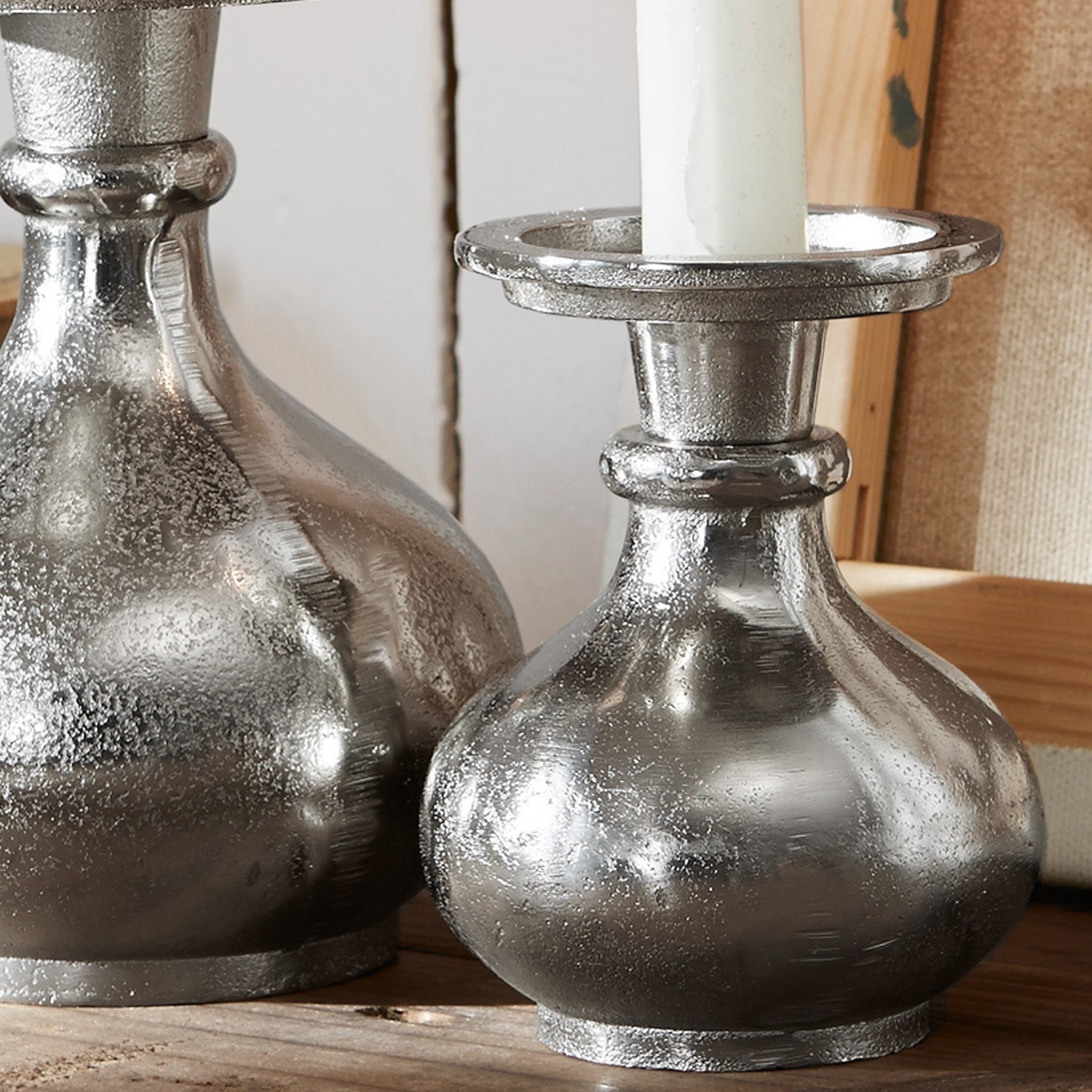 Lot de 2 bougeoirs Luela