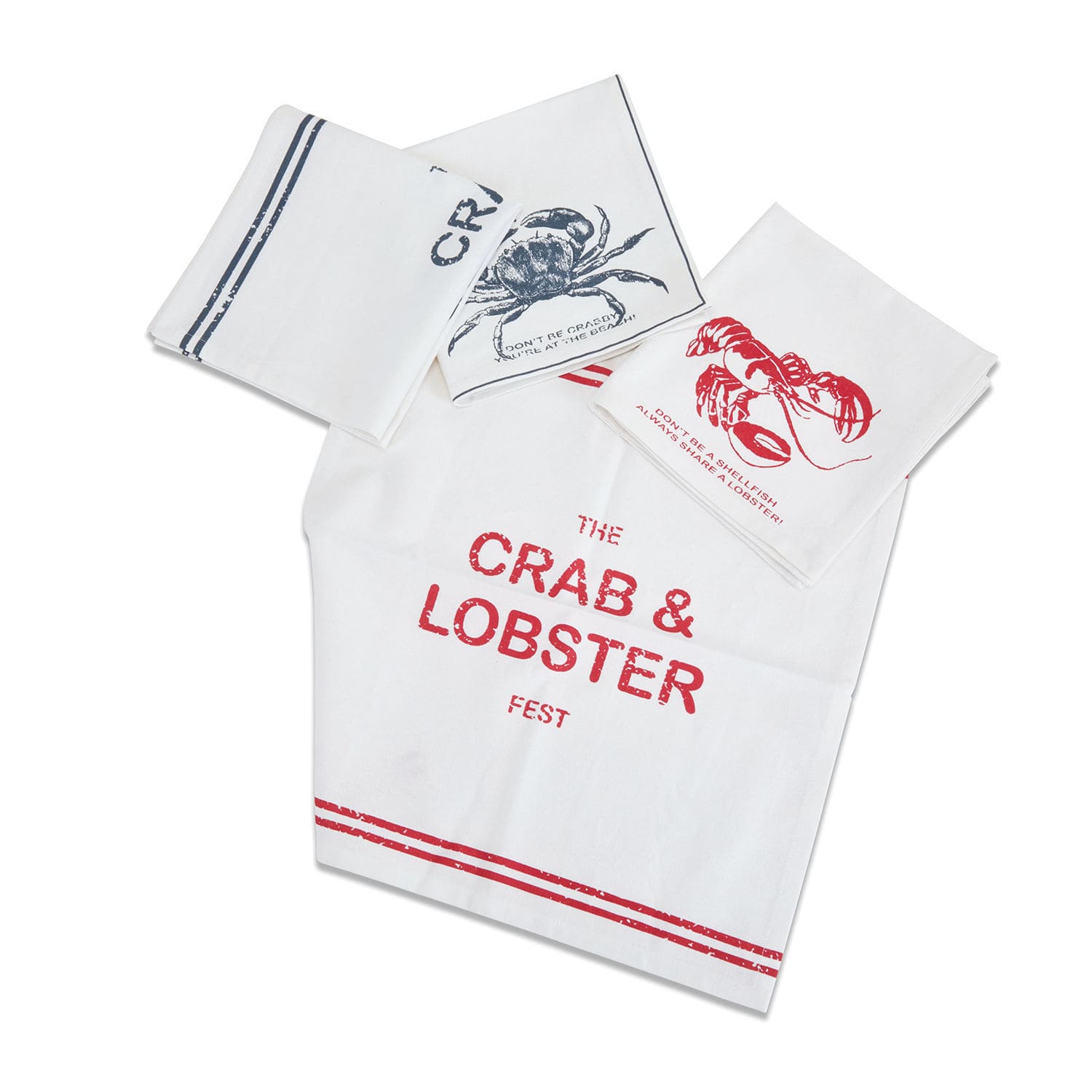 Lot de 4 serviettes Lobster