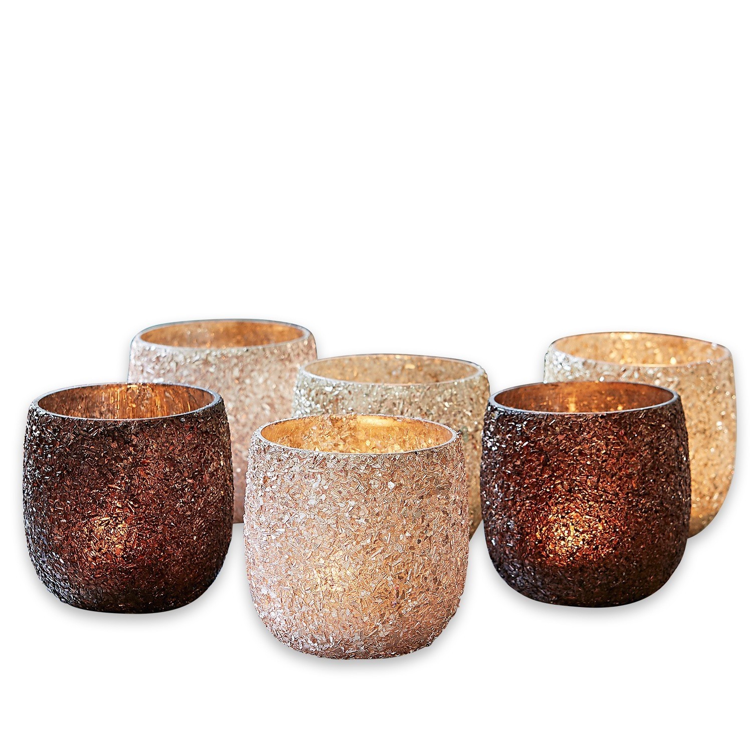 Lot de 6 photophores Margon