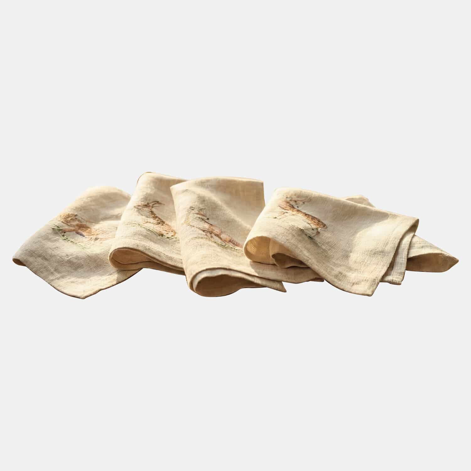 Lot de 4 serviettes de table Doucier