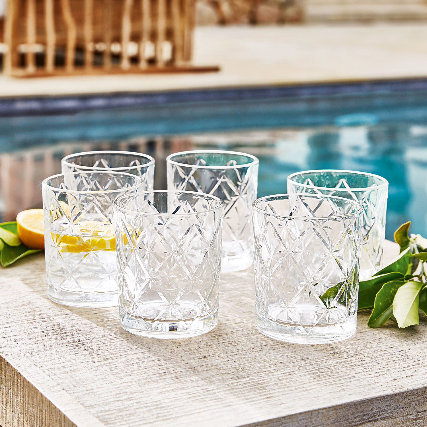 Lot de 6 verres à whisky Bayonne
