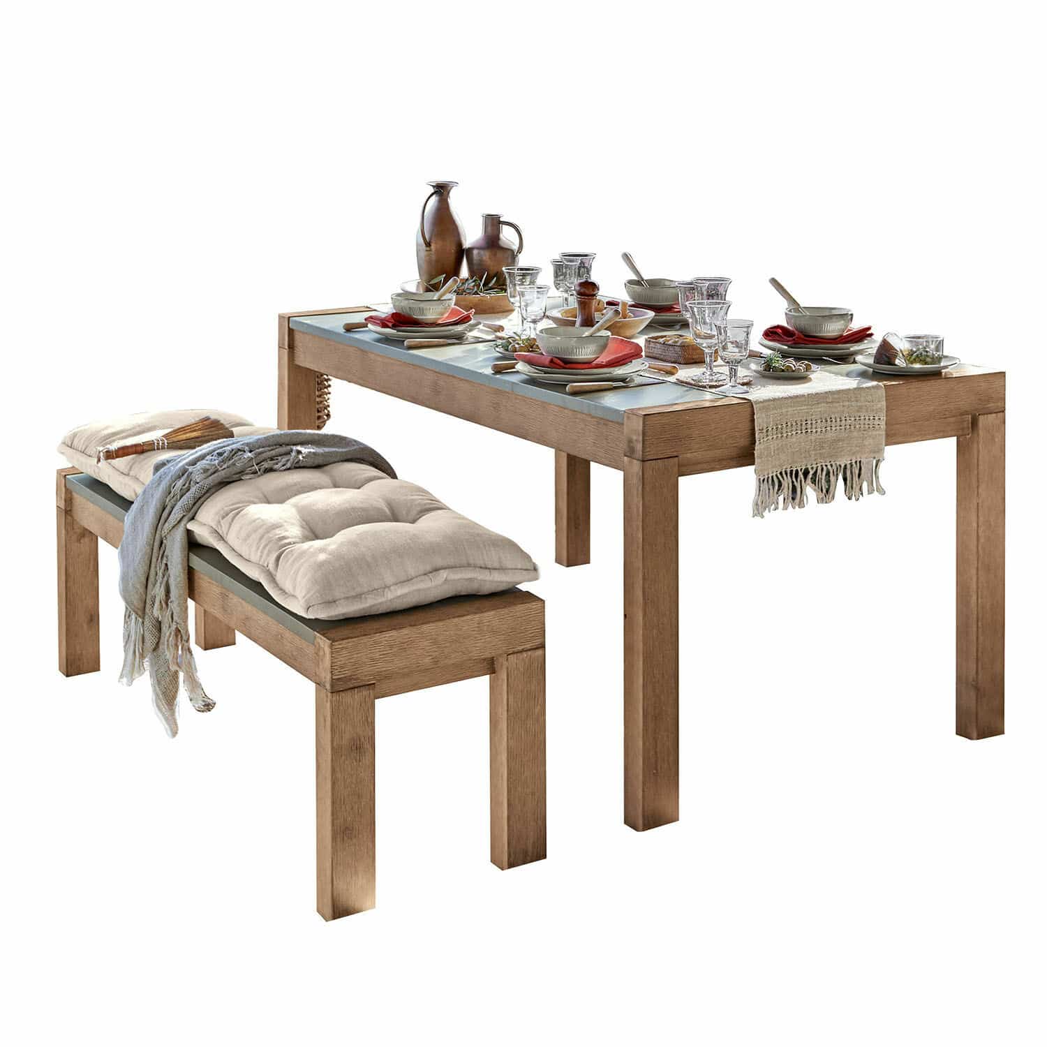 Ensemble table et banc Collingwood