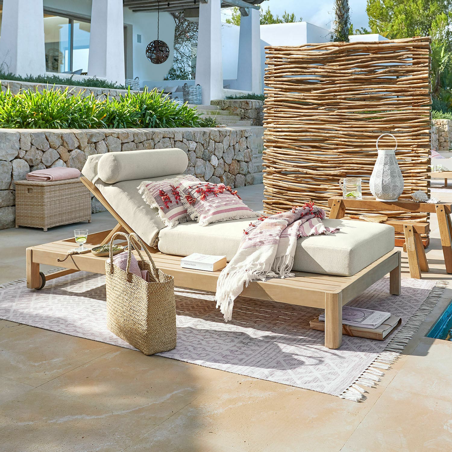 Chaise longue FSC®-100% Lemorette