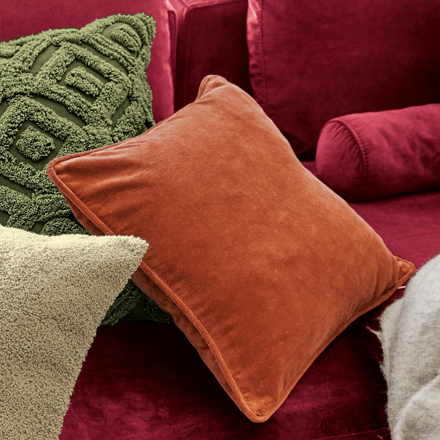 Lot de 3 housses de coussins Carrie