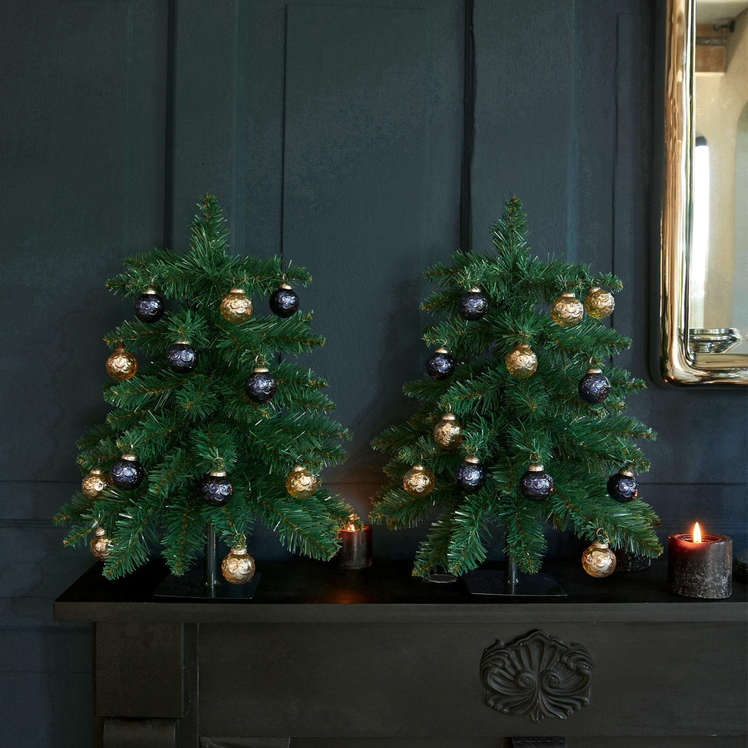 Lot de 2 sapins décoratifs Willroy