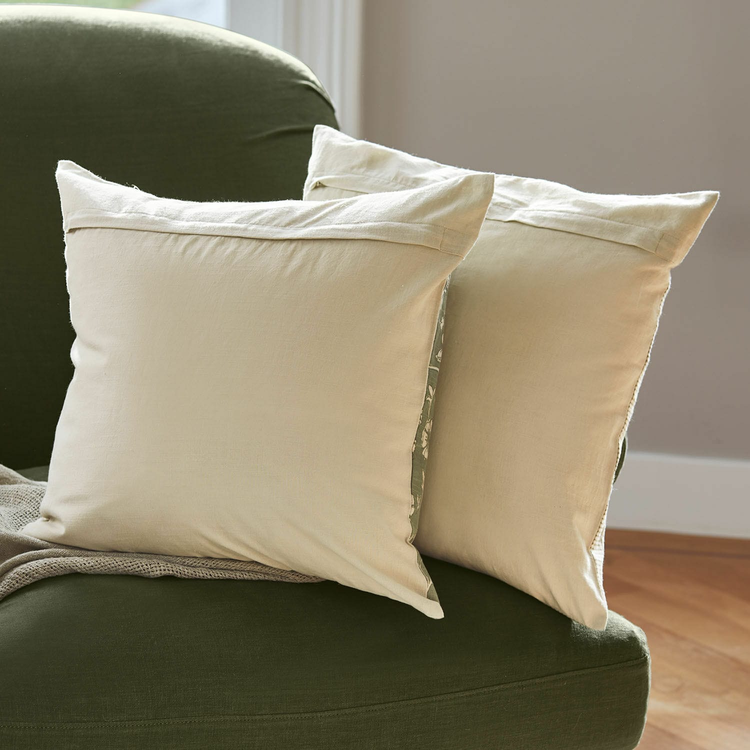 Lot de 2 housses de coussin Ovixal