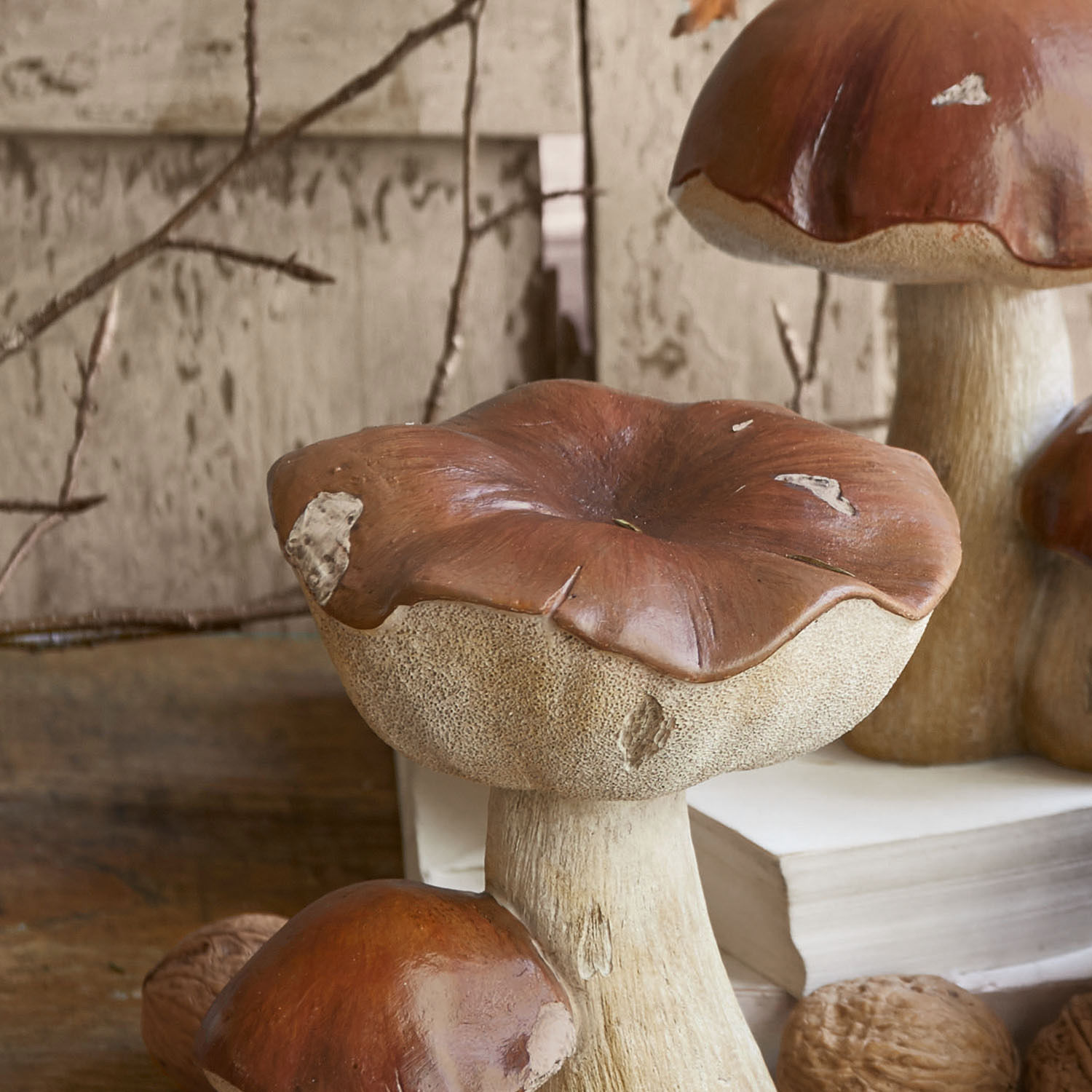 Lot de 2 champignons décoratifs Beenie
