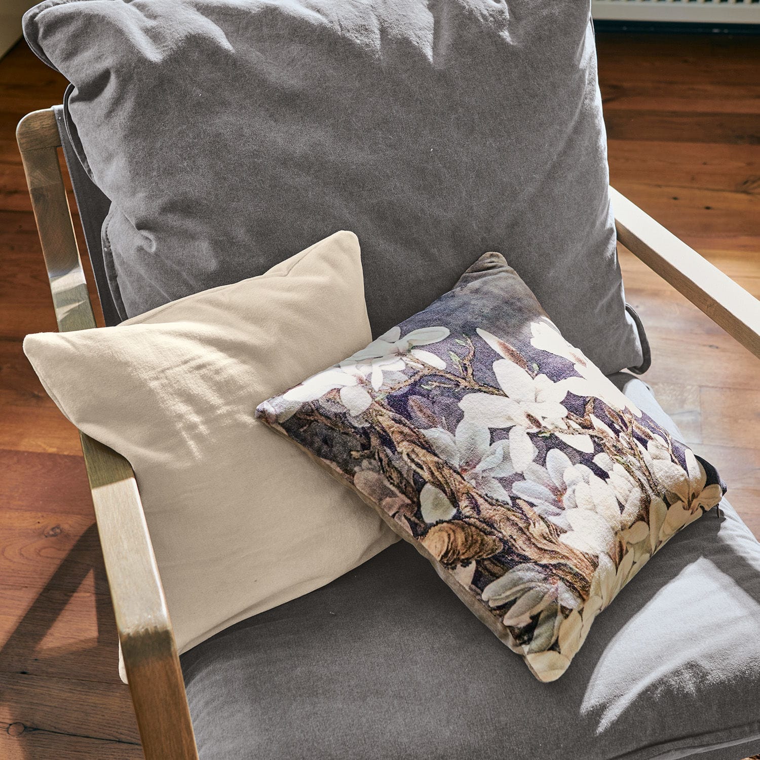 Lot de 2 housses de coussins Belle
