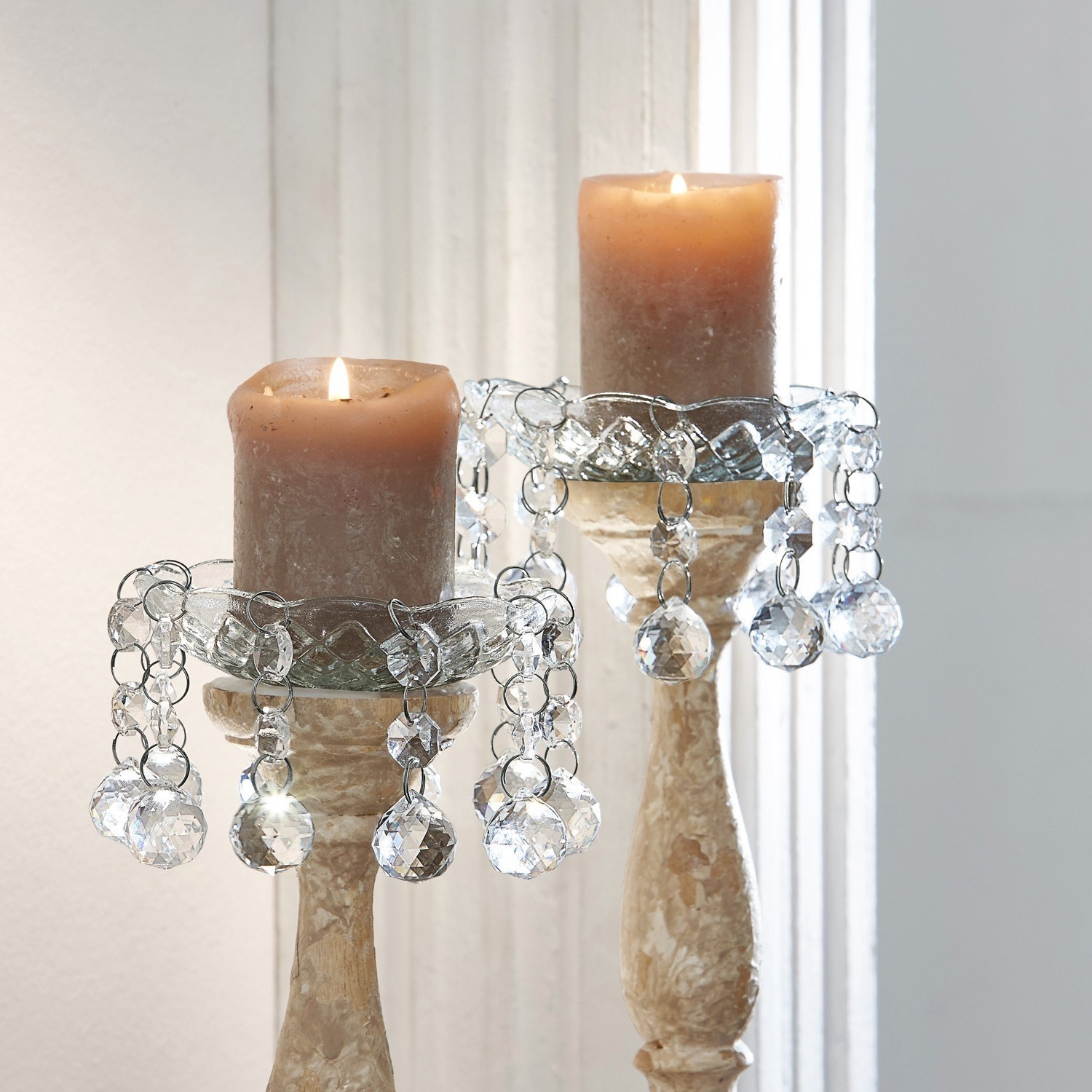 Lot de 2 soucoupes à bougies Baracé