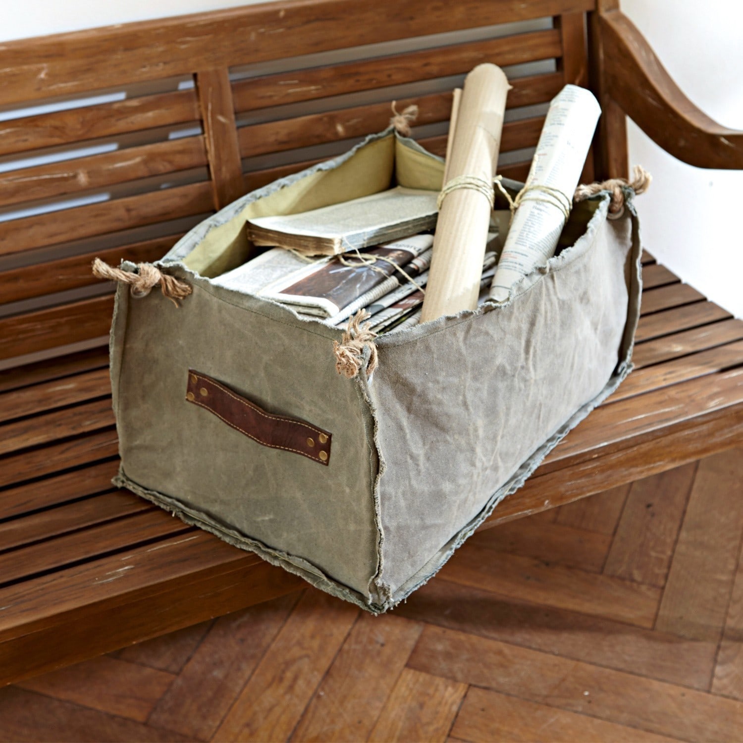 Panier de rangement en tissu Baily