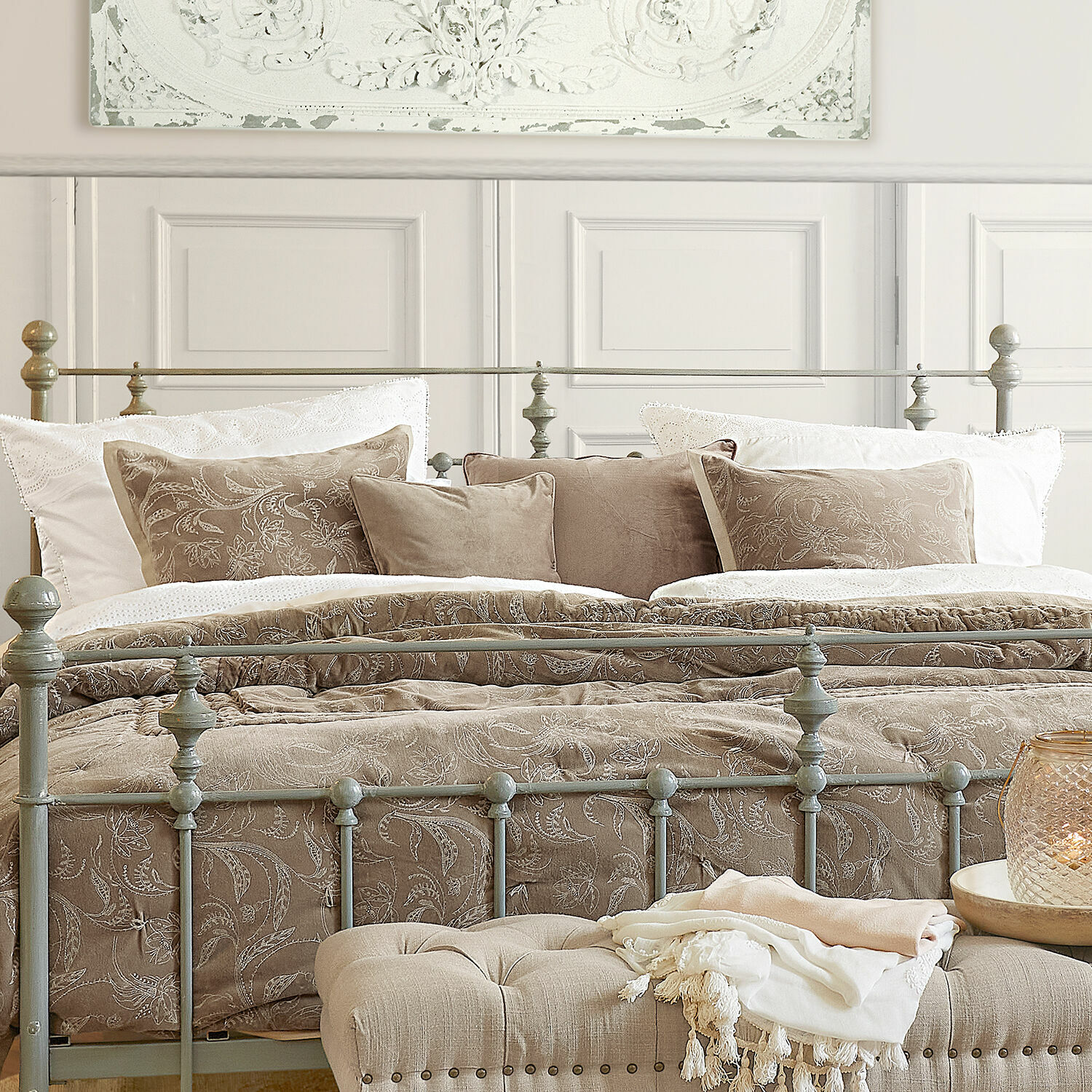 Lot de 2 housses de coussins Olicianne