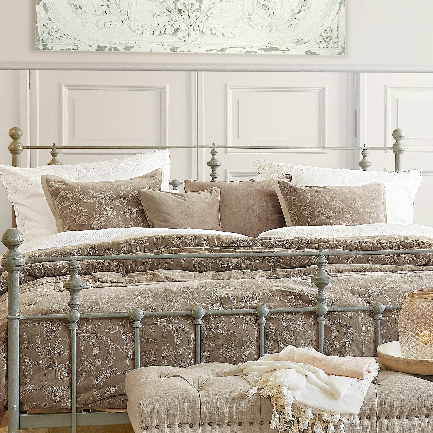 Lot de 2 housses de coussins Olicianne