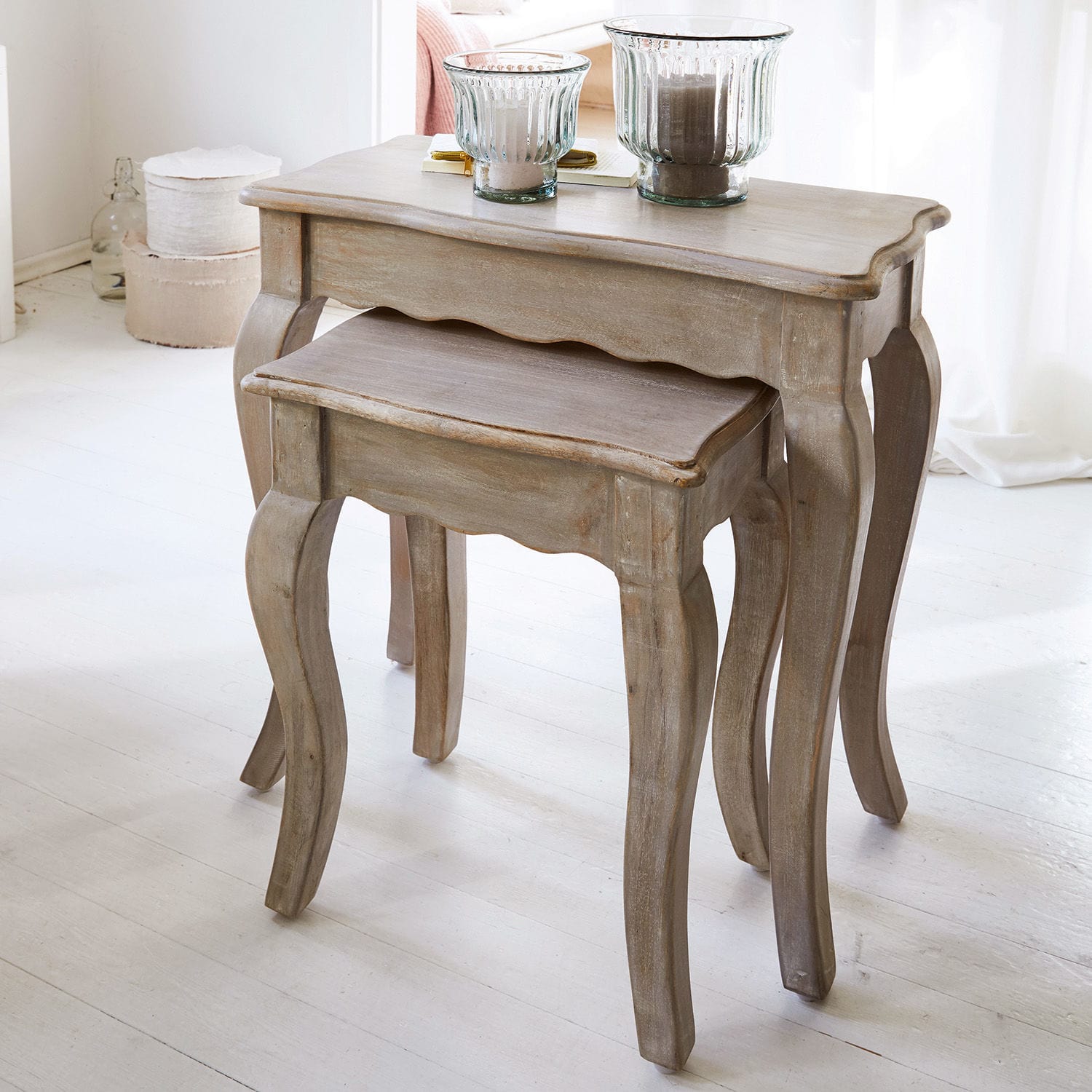 Lot de 2 tables d’appoint Cergy