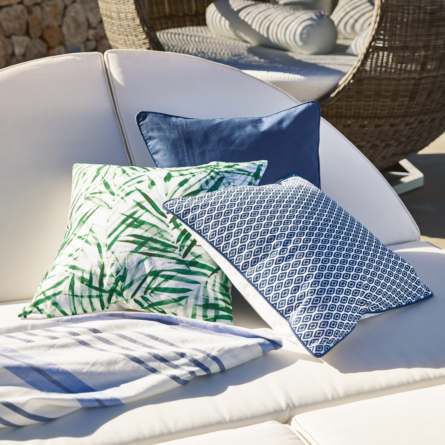 Lot de 3 coussins Palma