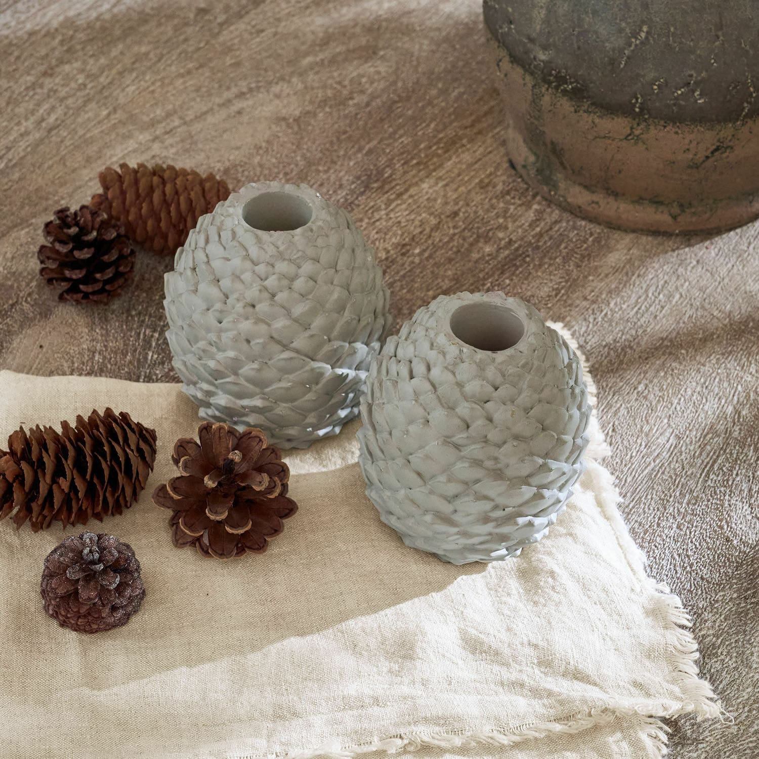 Lot de 2 bougeoirs Rianora