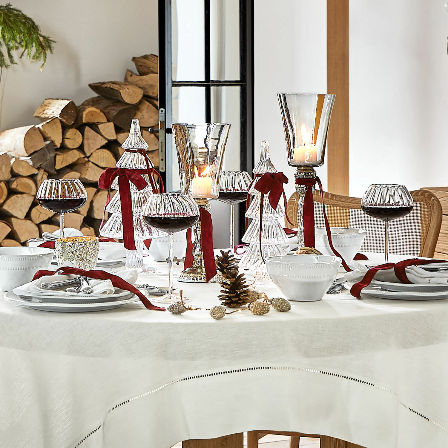 Lot de 2 bougeoirs Jarrowby