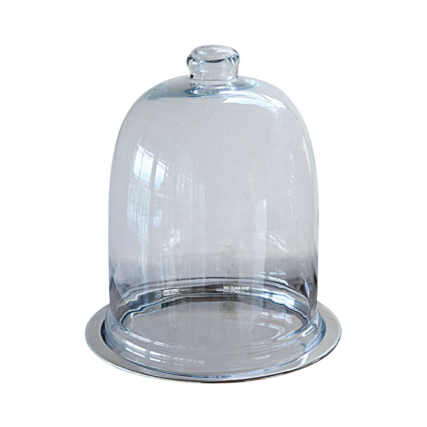 Cloche en verre avec plateau Chardonne