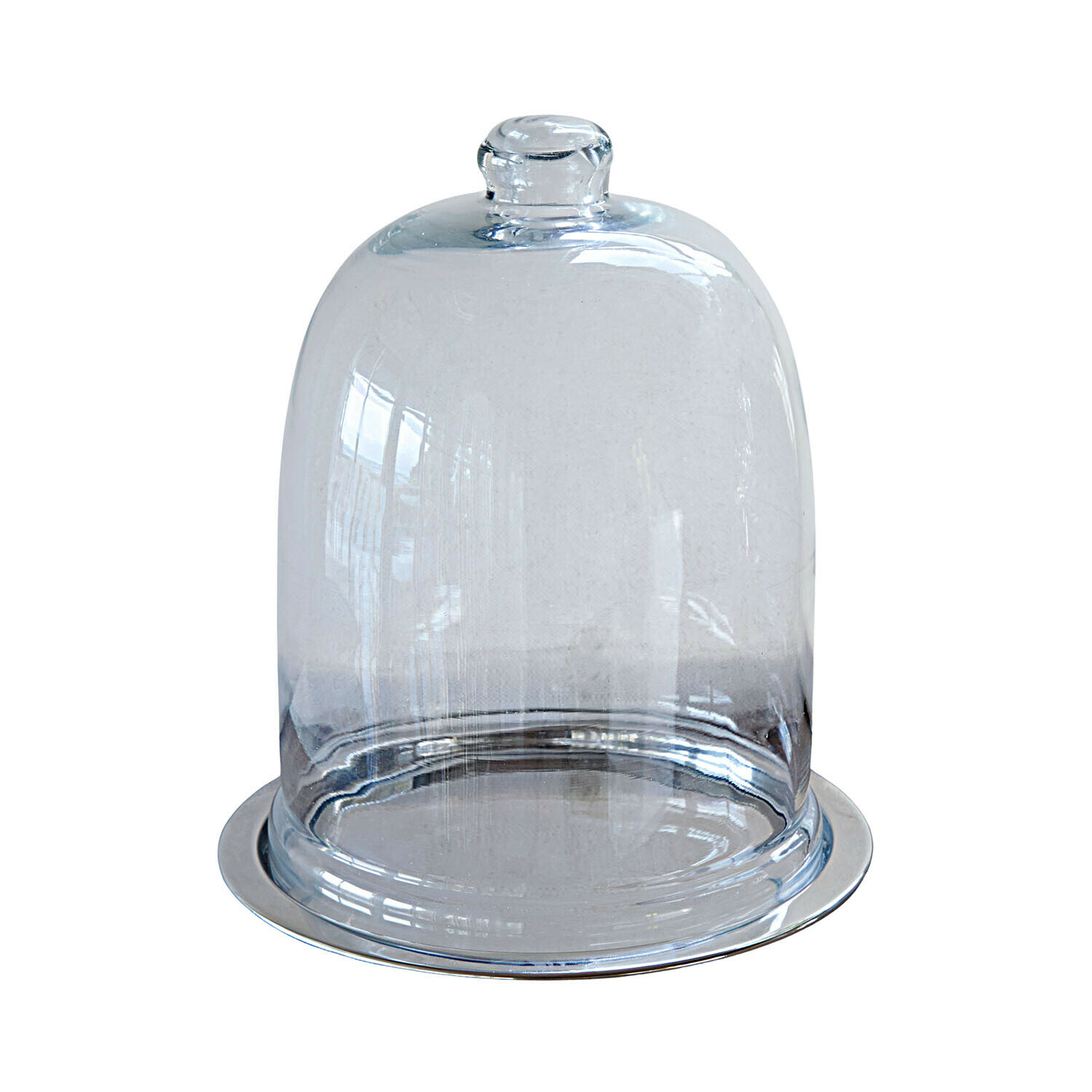 Cloche en verre avec plateau Chardonne