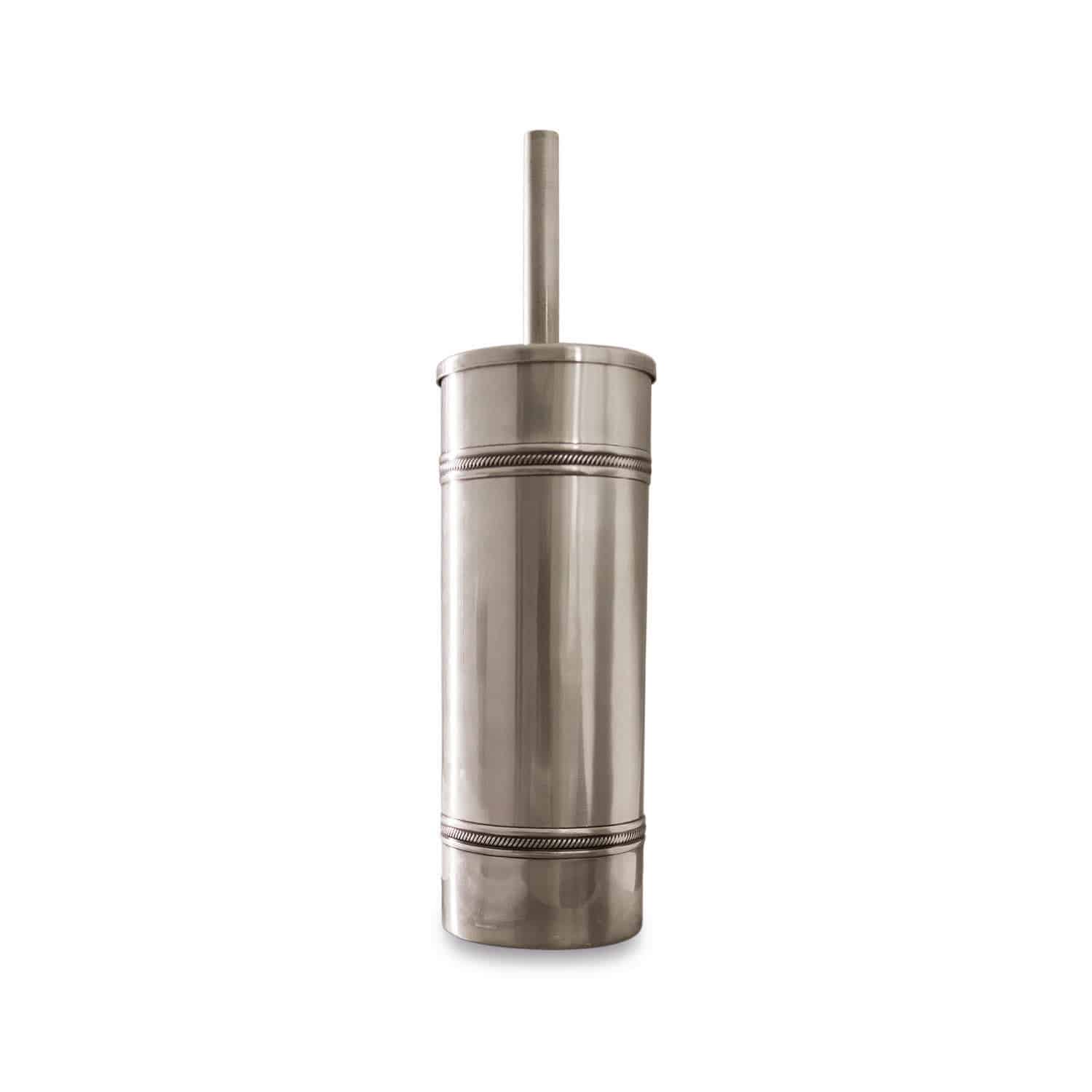 Brosse WC Semoine Brosse WC en acier inoxydable argenté, accessoire pratique pour salle de bain moderne