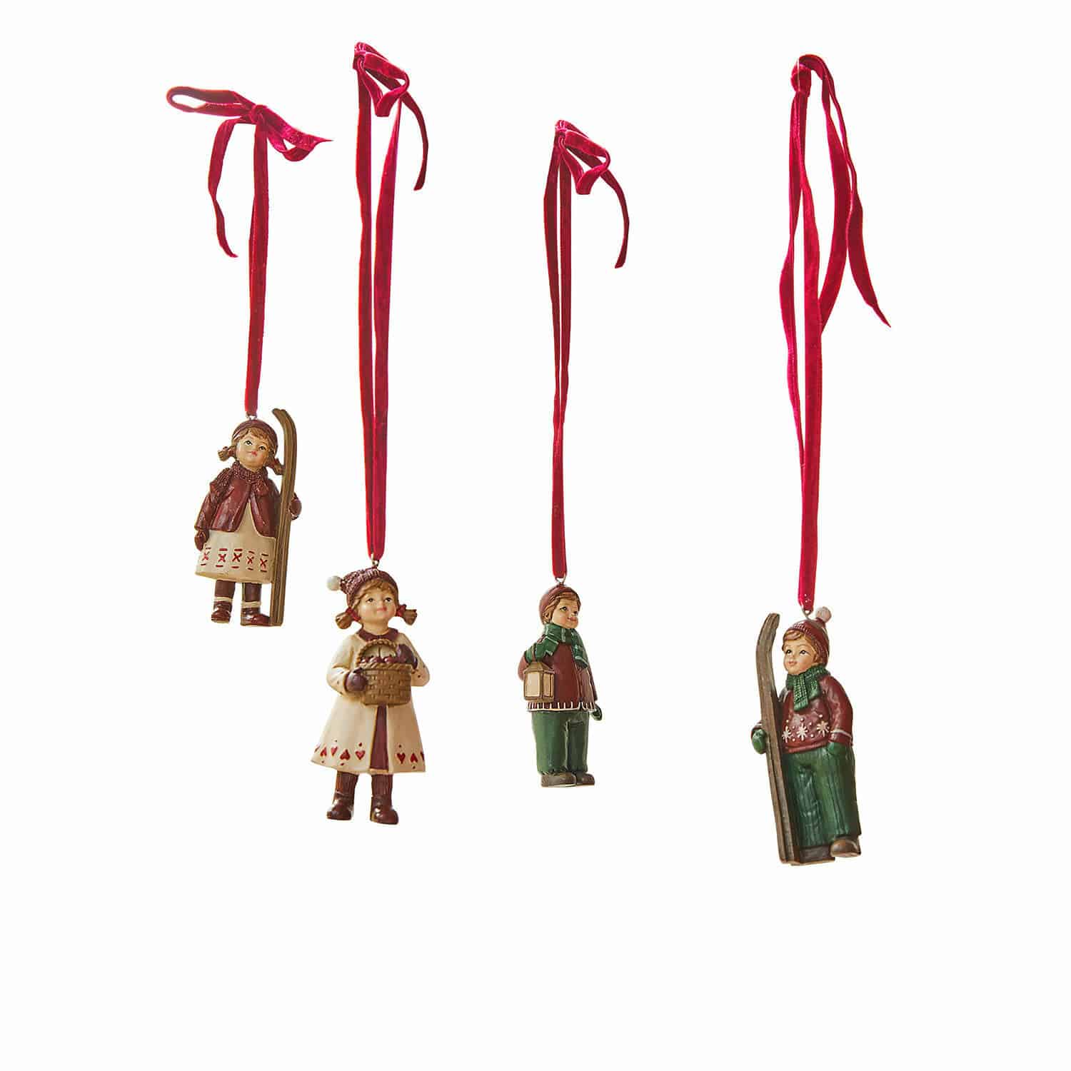 Lot de 4 figurines à suspendre Helgelund