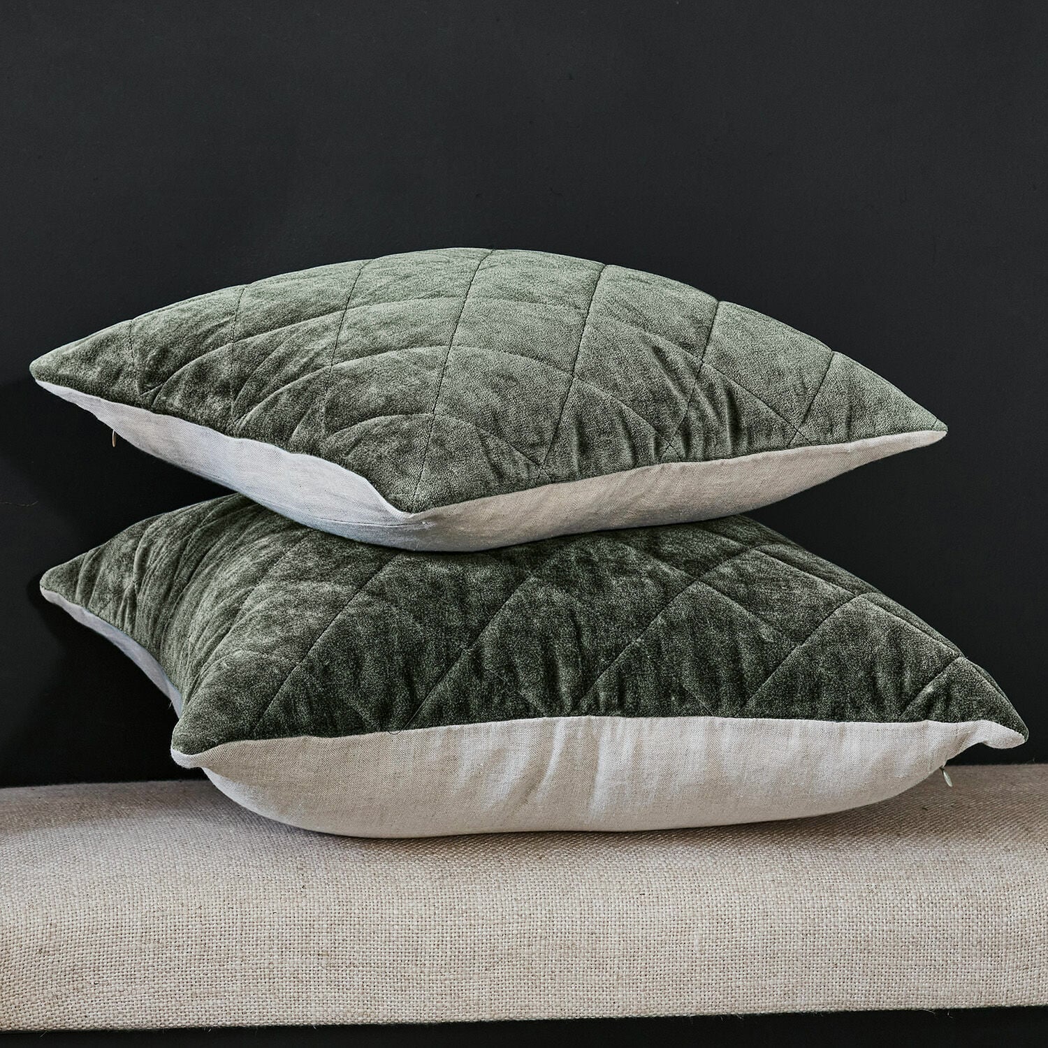 Lot de 2 housses de coussins Verdier