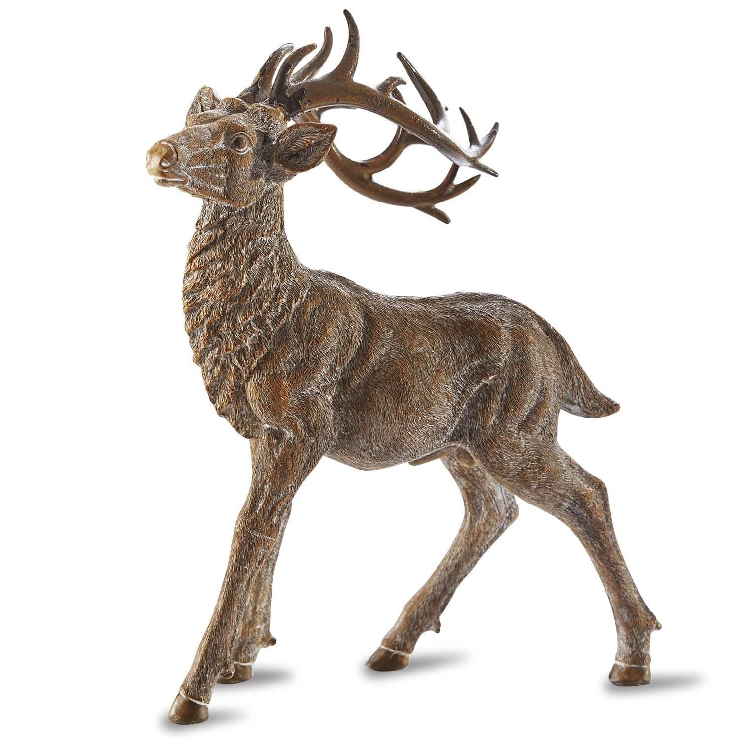 Lot de 2 décorations cerfs Guy & Gustav