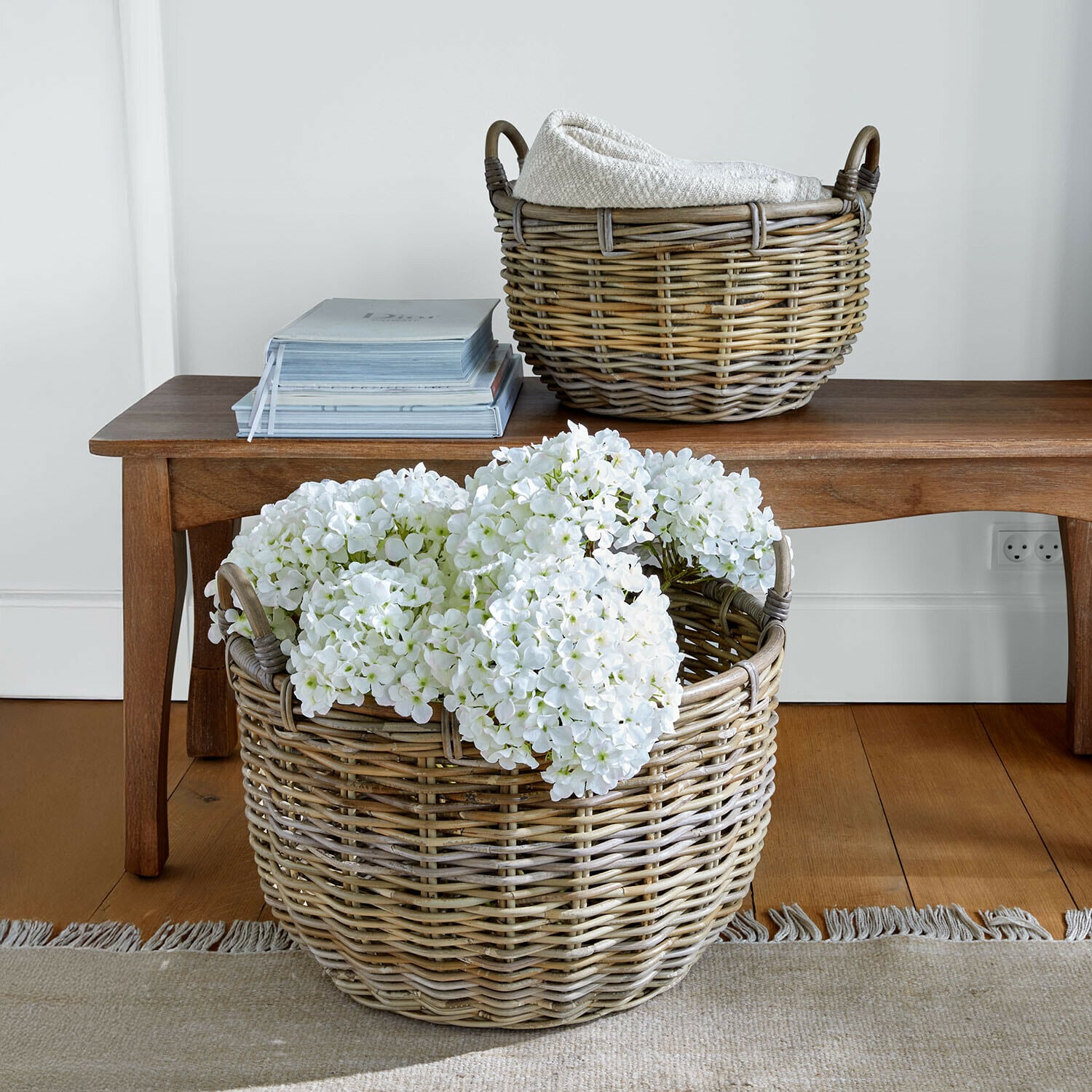 Lot de 2 corbeilles Venara