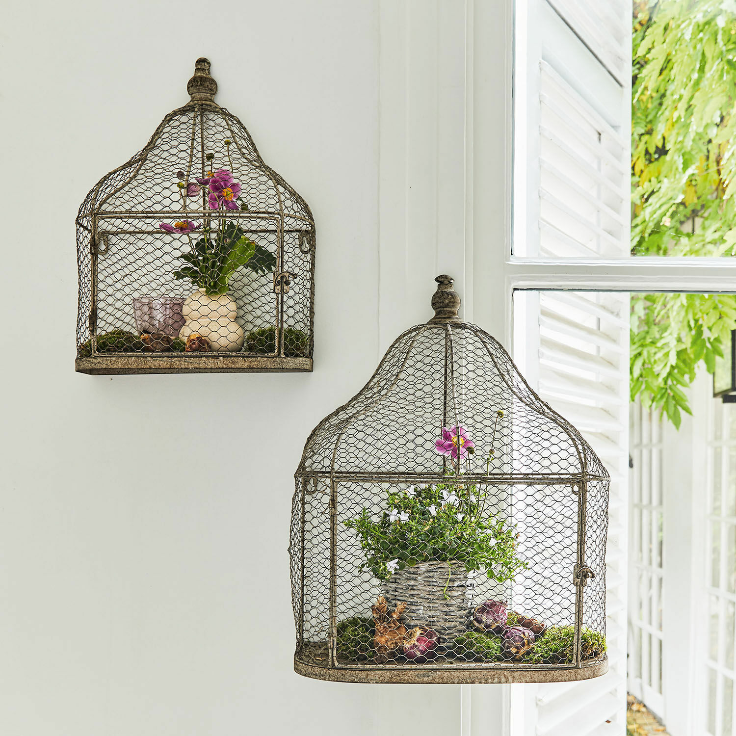 Lot de 2 cages à oiseaux Cavan