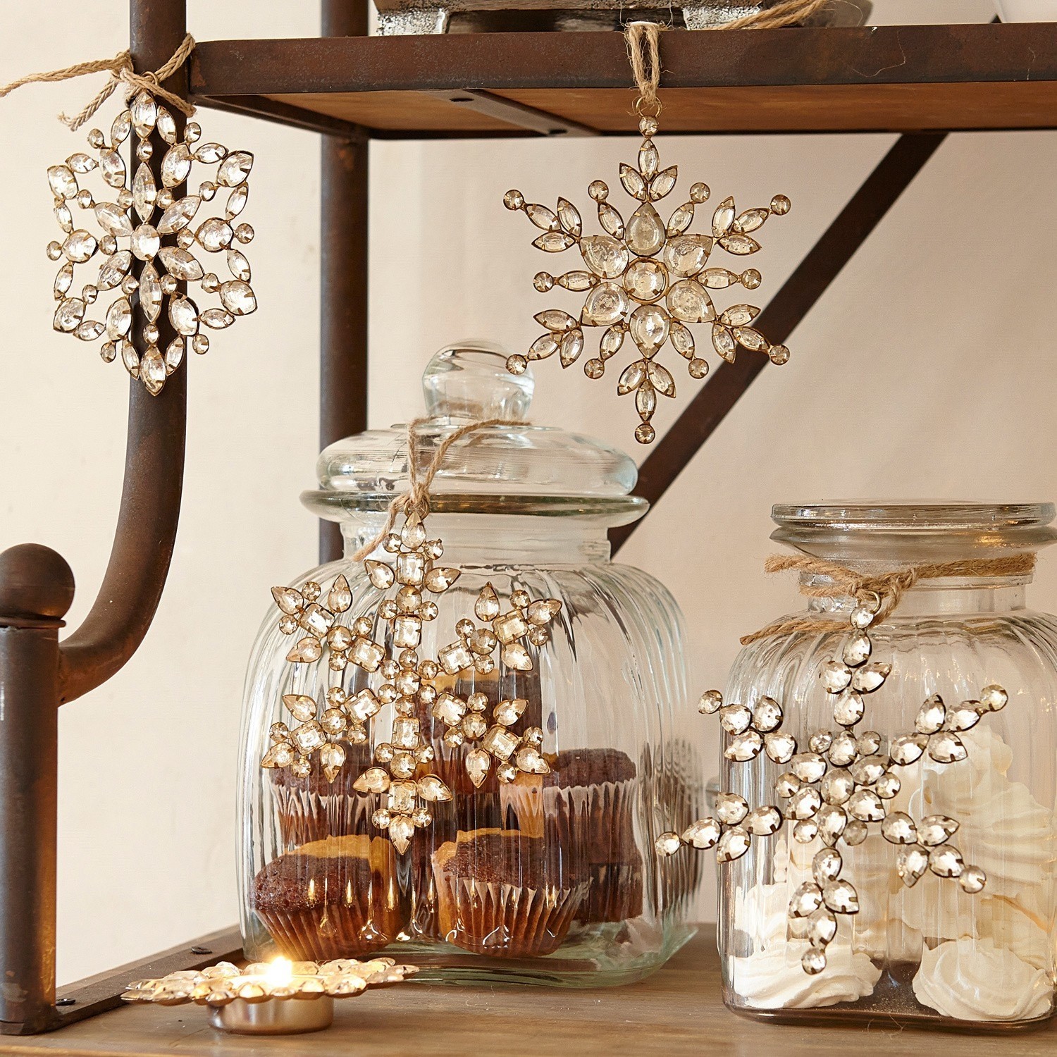 Lot de 4 décorations de Noël Gaillon