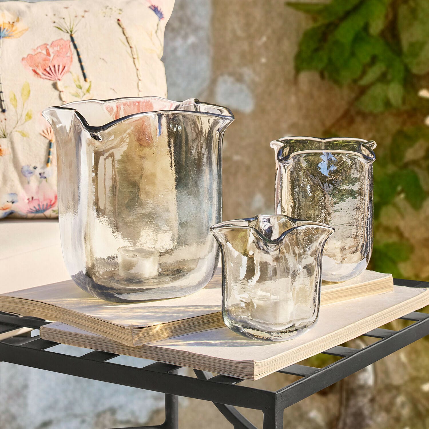 Lot de 3 photophores Ilomiane