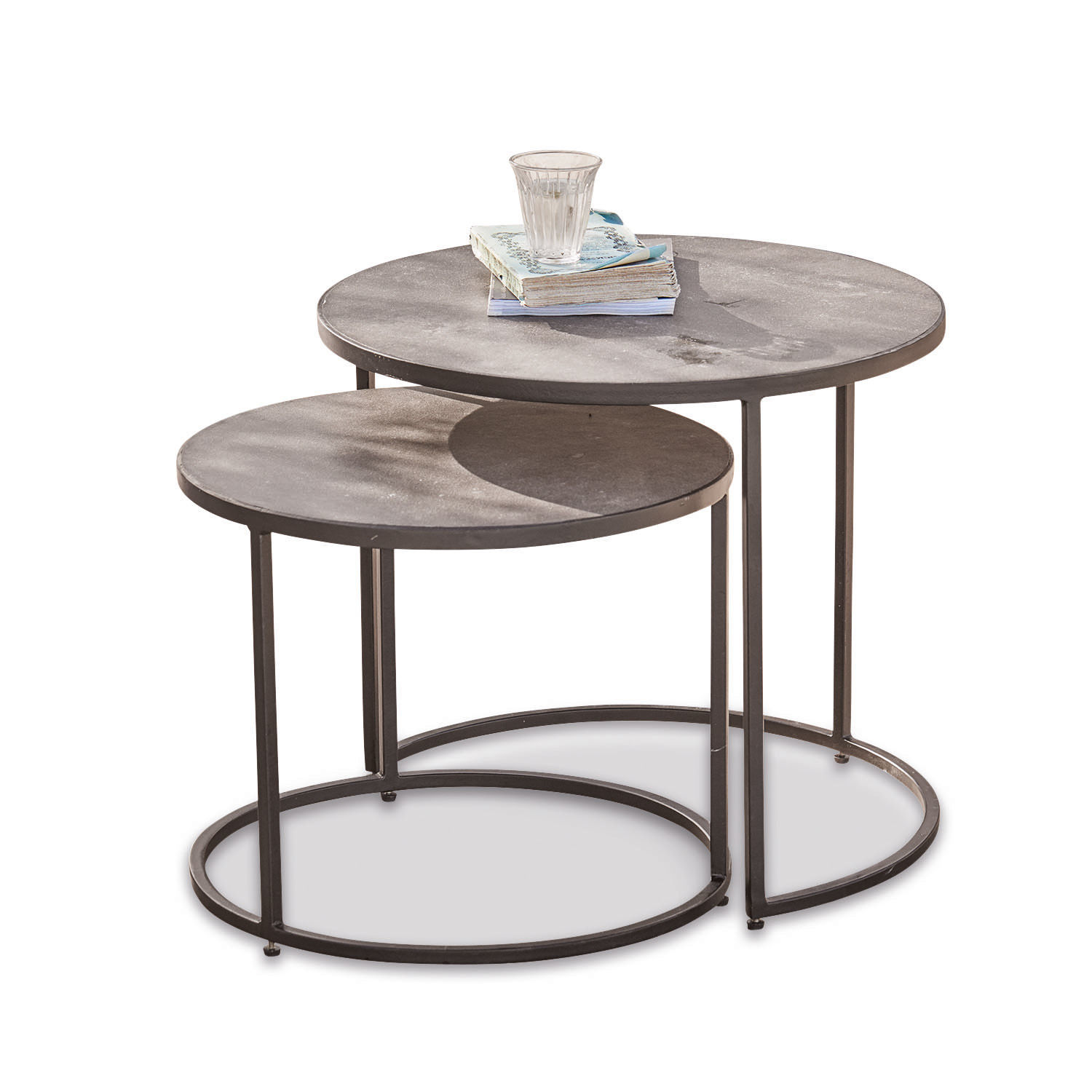 Lot de 2 tables d’appoint Pantinous