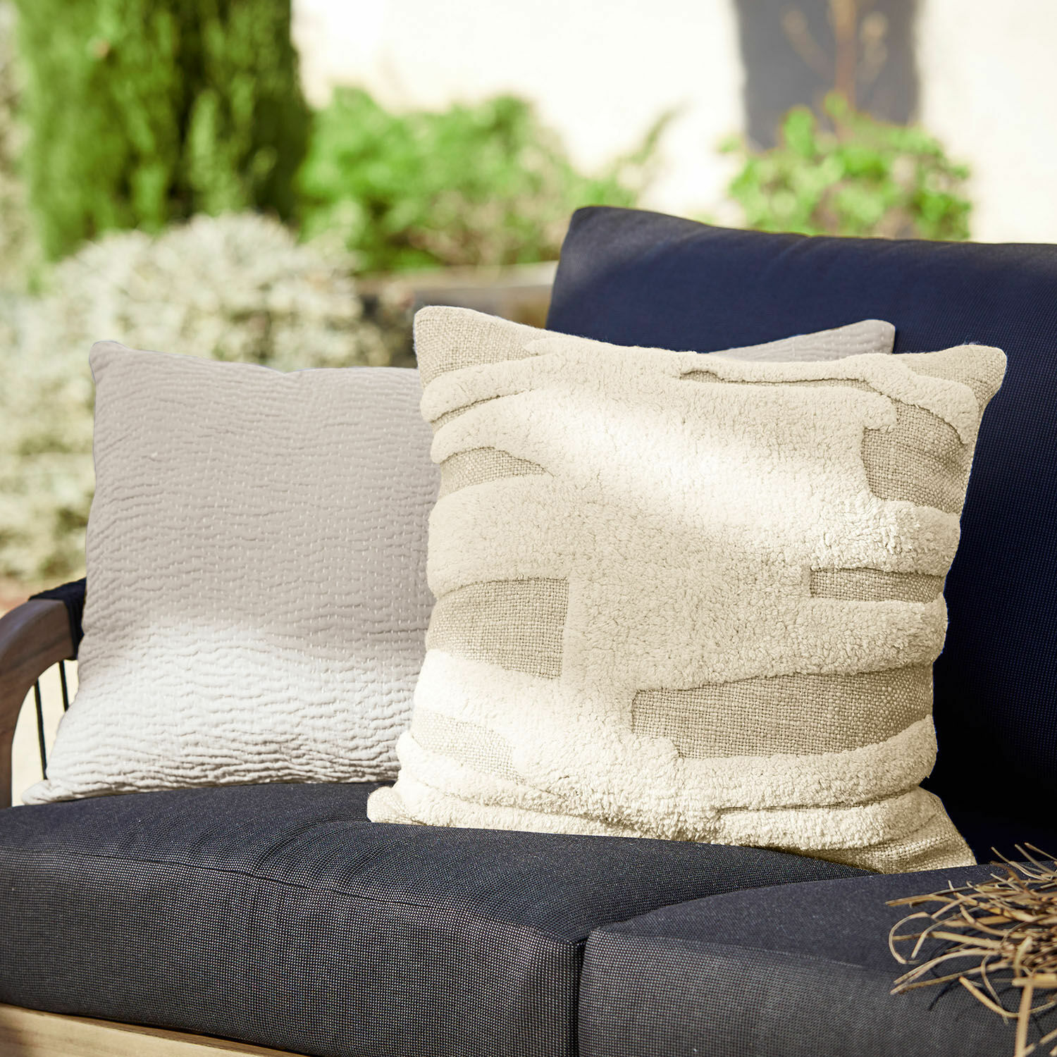 Lot de 2 housses de coussins Clarmont