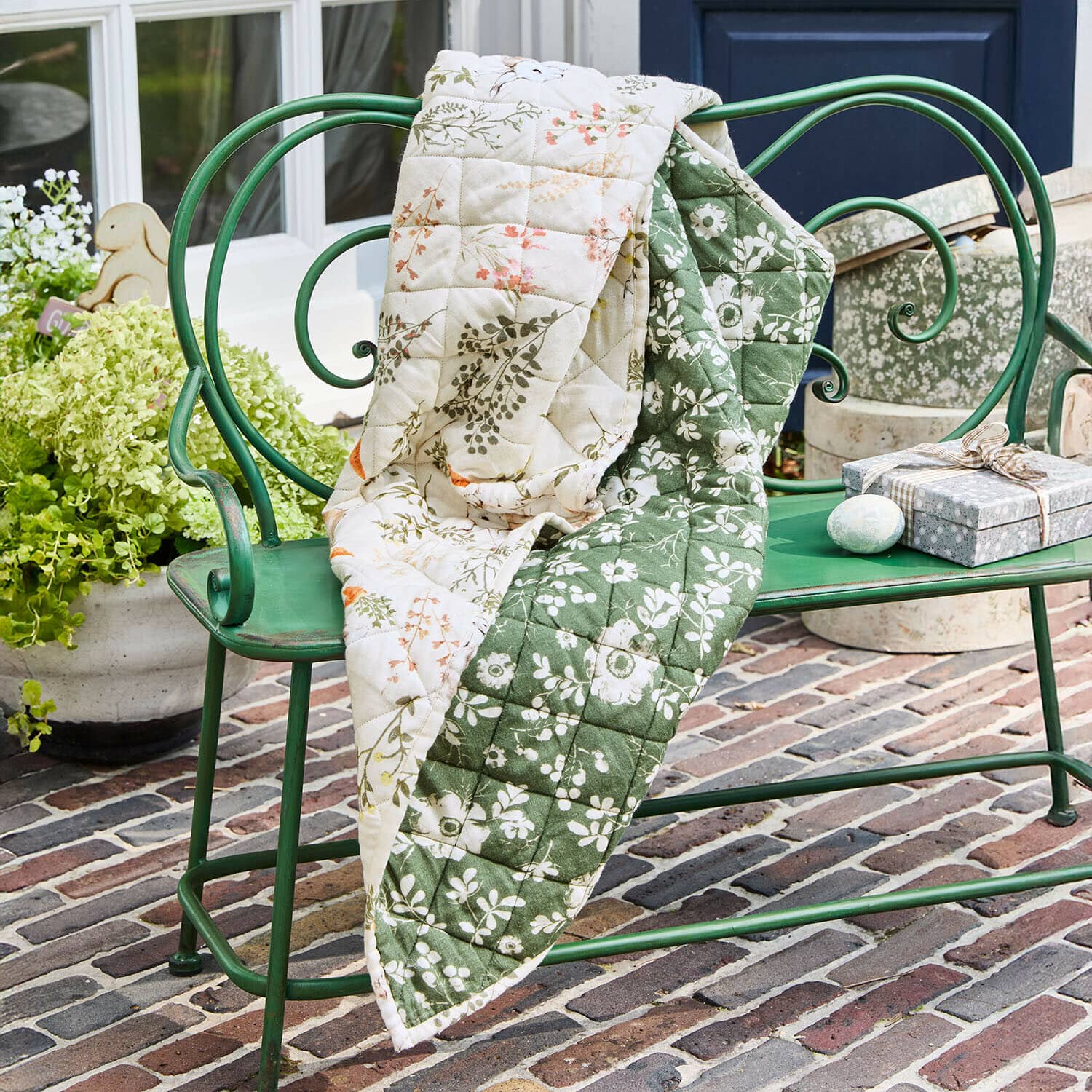 Plaid et coussin Puddlebrook