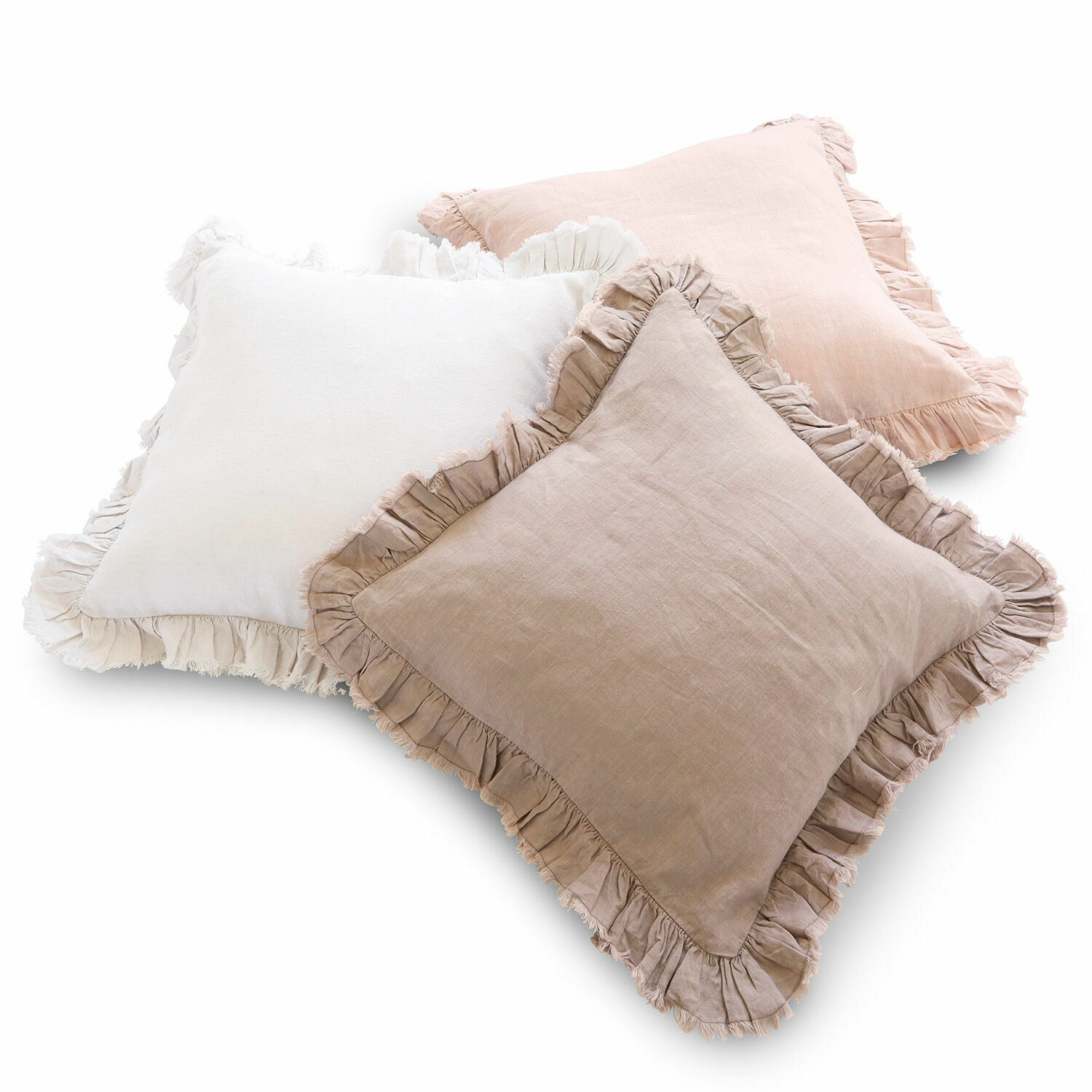 Lot de 3 housses de coussins Denise