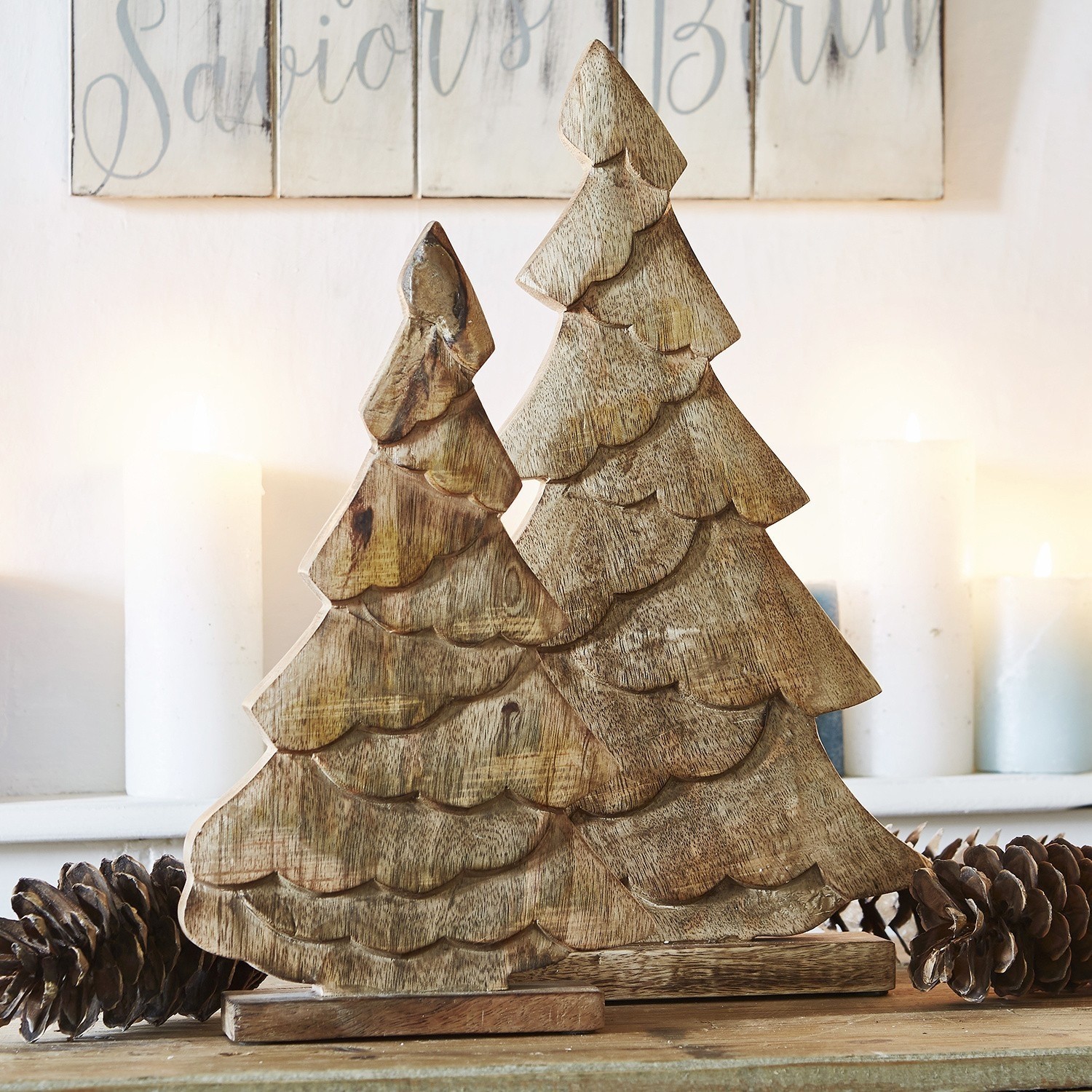 Lot de 2 arbres décoratifs Warton