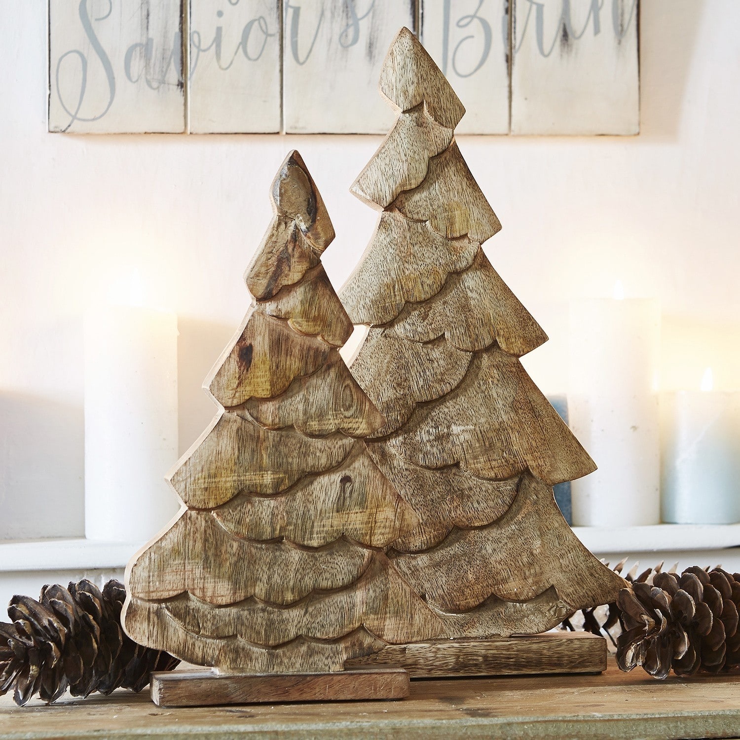 Lot de 2 arbres décoratifs Warton