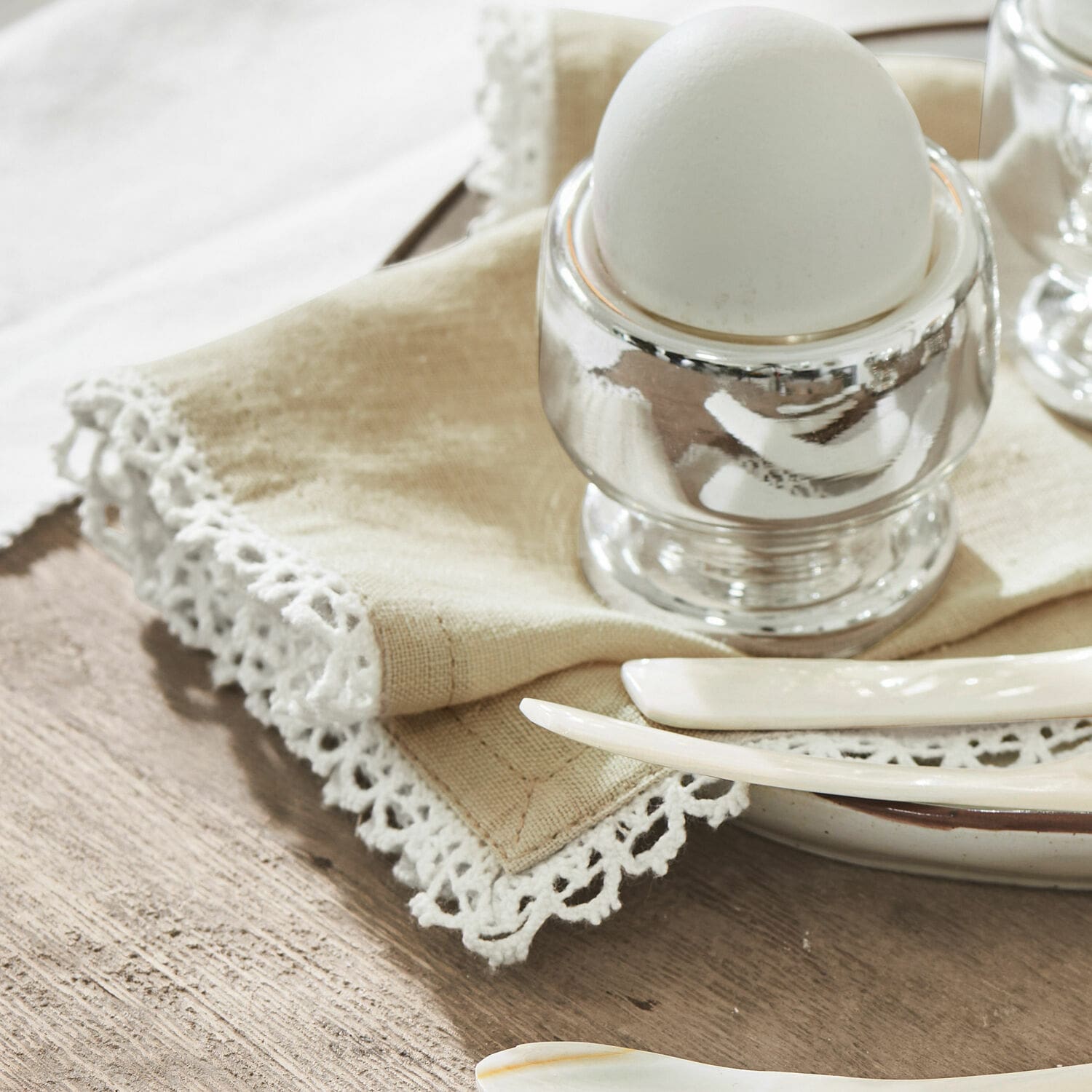 Lot de 4 serviettes June