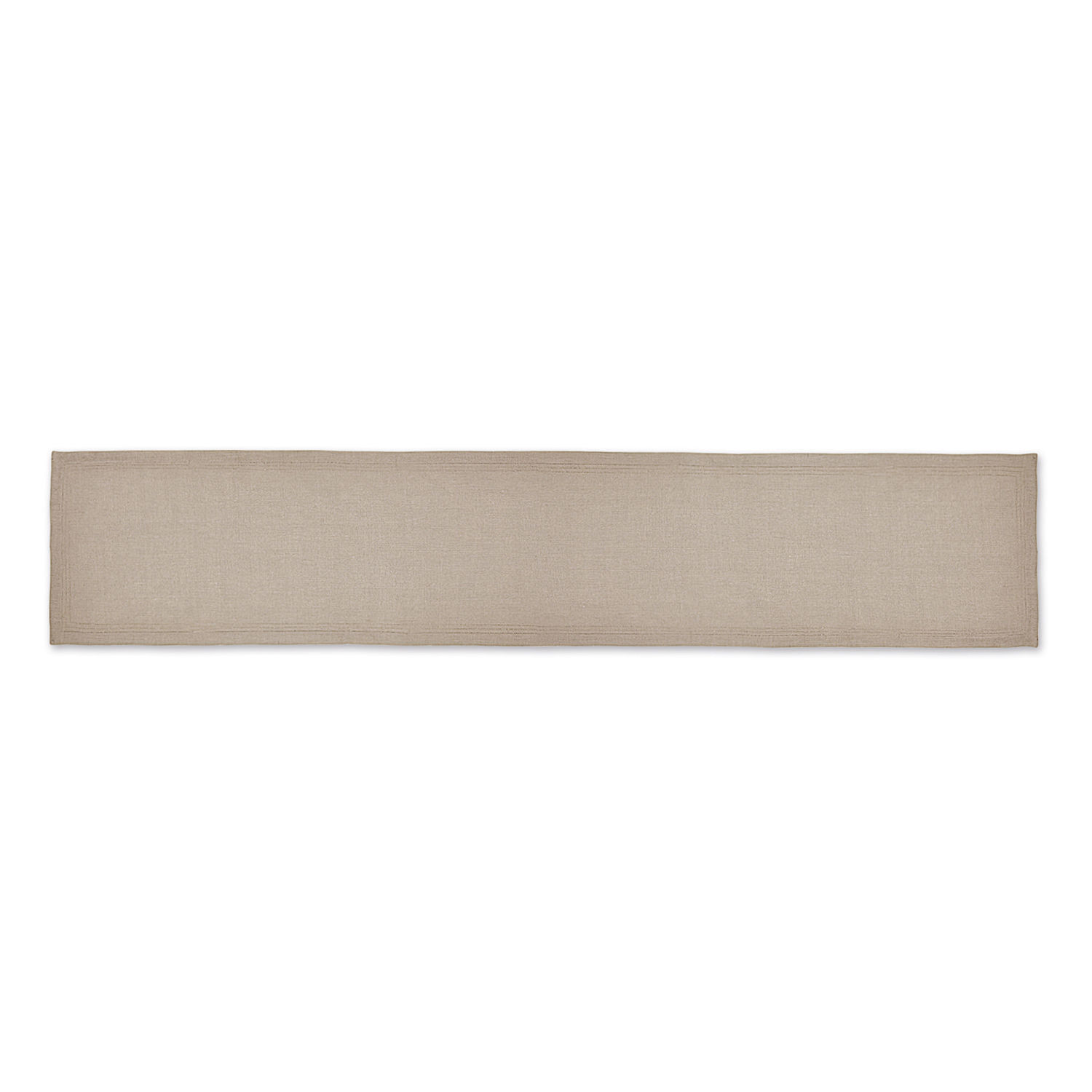 Chemin de table Brion Chemin de table beige en tissu avec motif simple, décoration naturelle pour la table