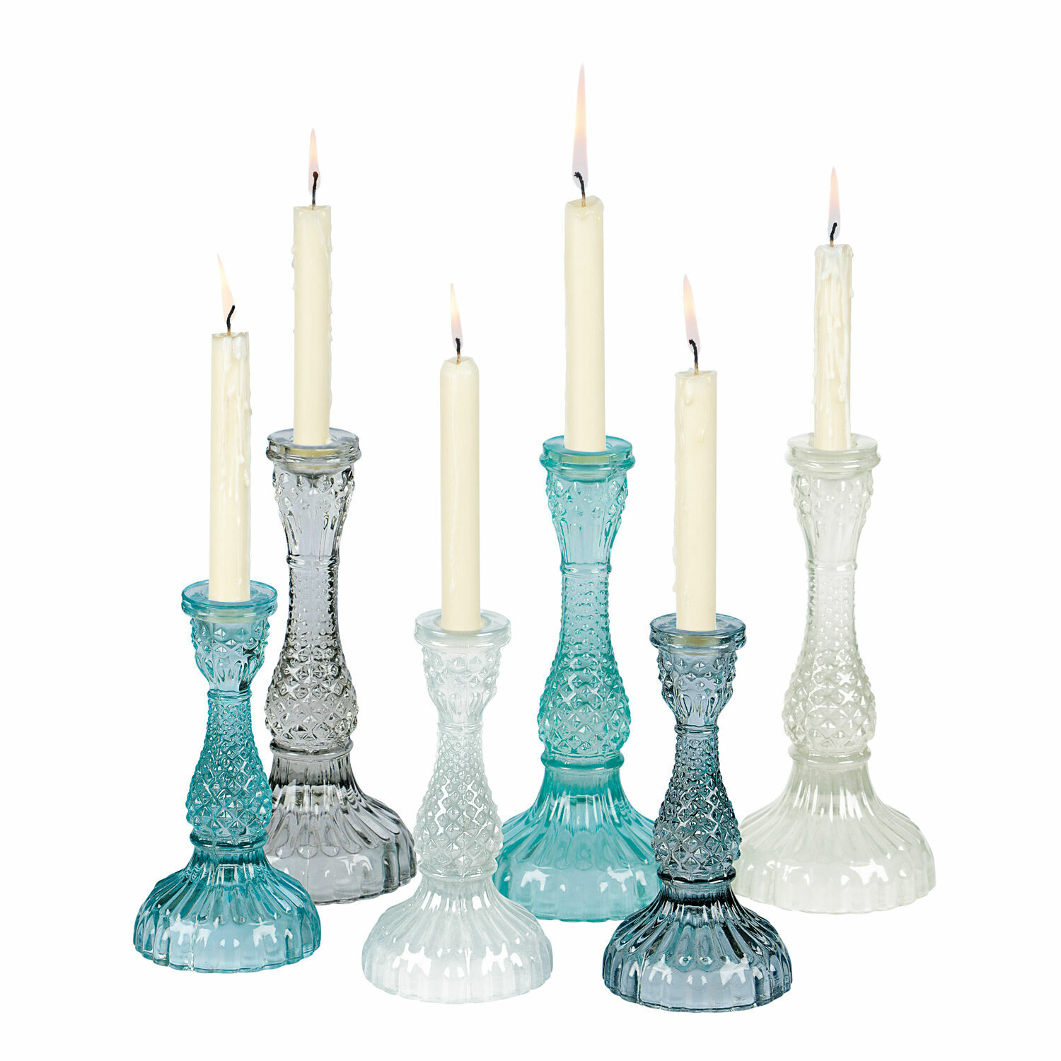 Lot de 6 bougeoirs Moana
