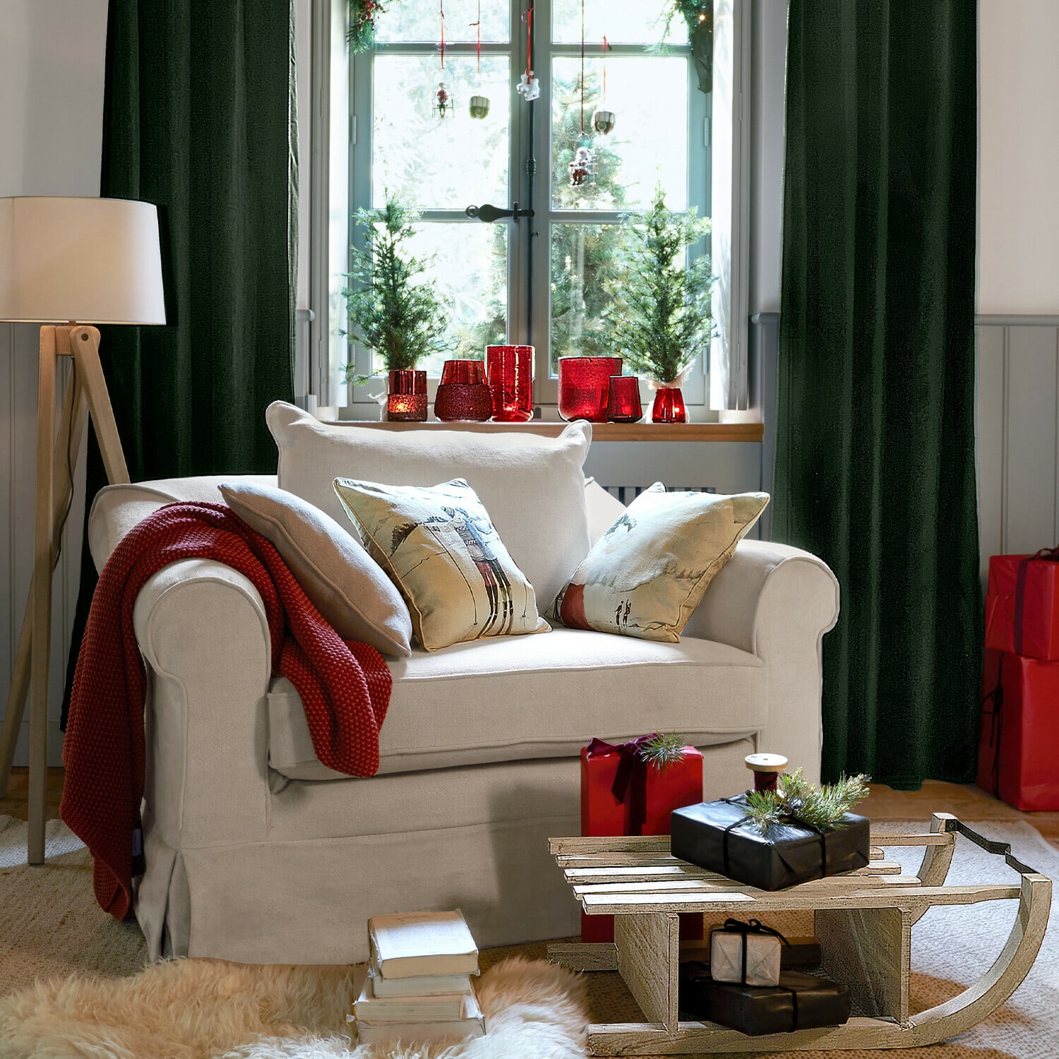 Lot de 2 housses de coussins Towyn